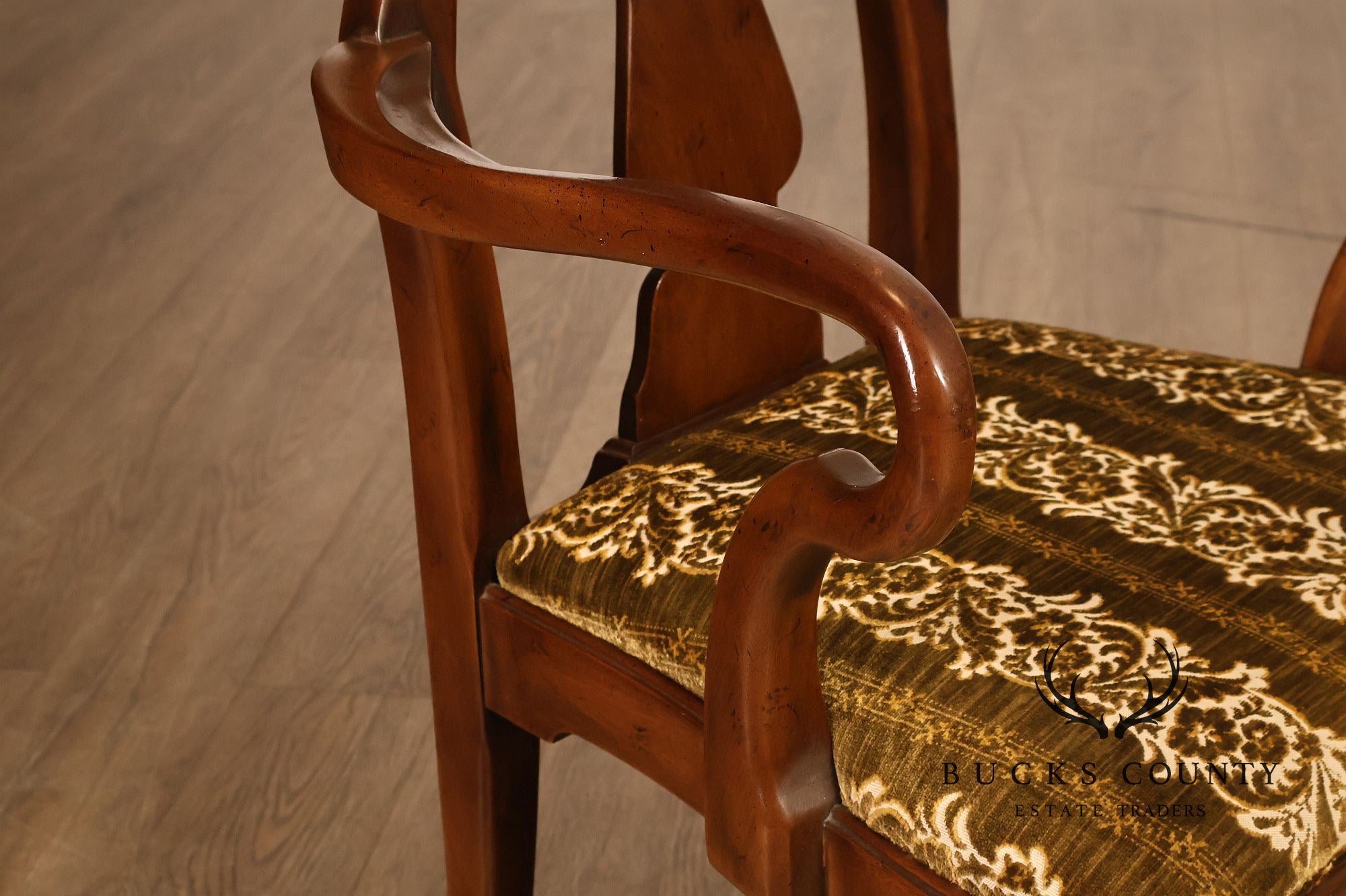 Henredon '18th Century Portfolio' Set Of Six Walnut Dining Chairs