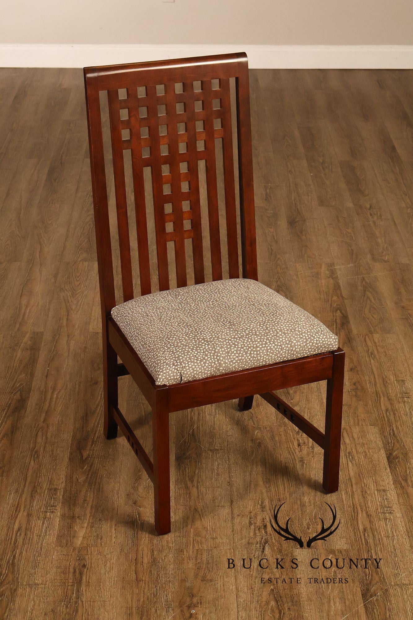 Stickley 21st Century Collection Set Of Six Lattice Back Dining Chairs