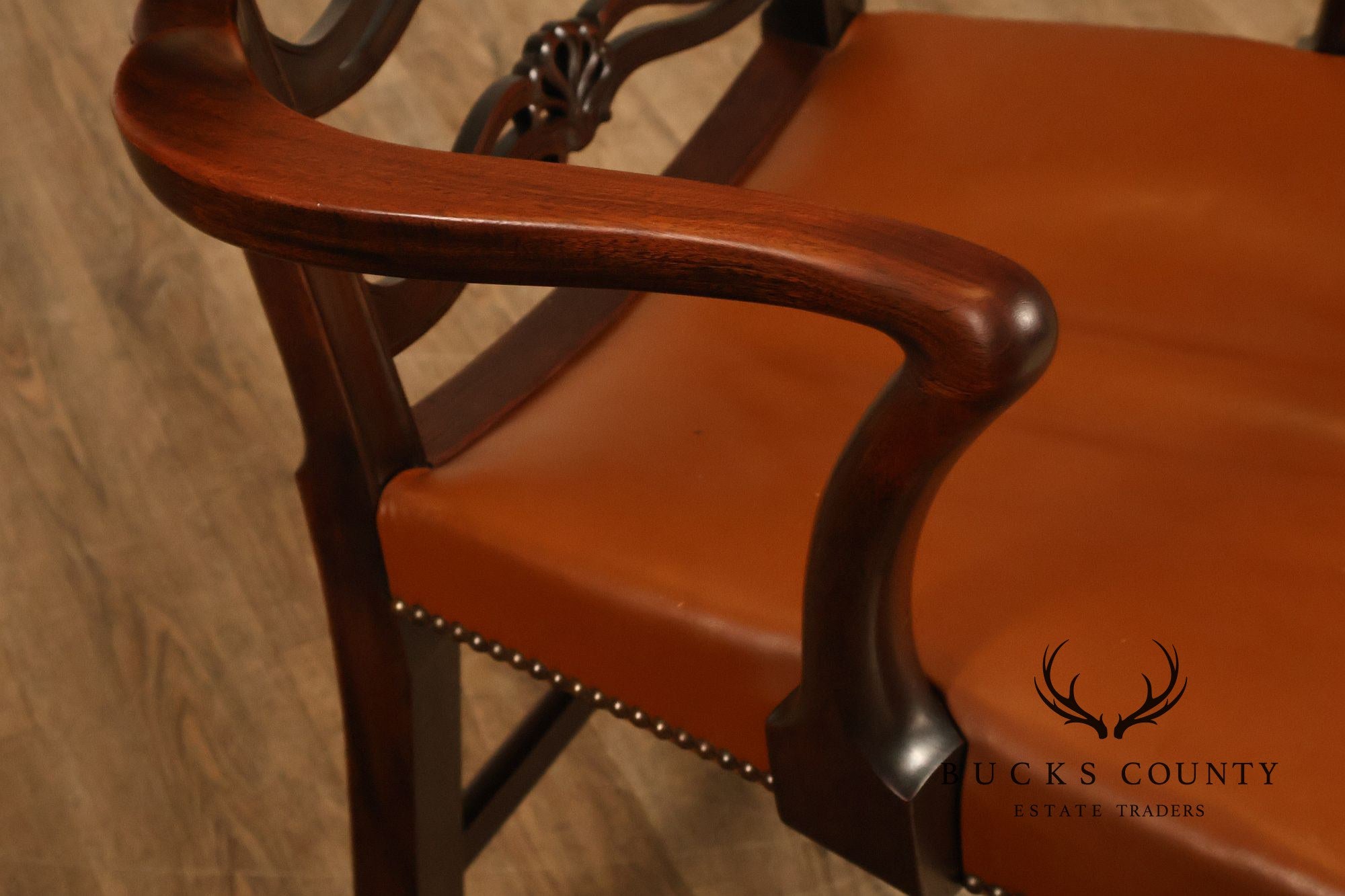 Scottish Chippendale Style Set Of Twelve Ribbon Back Mahogany Dining Chairs