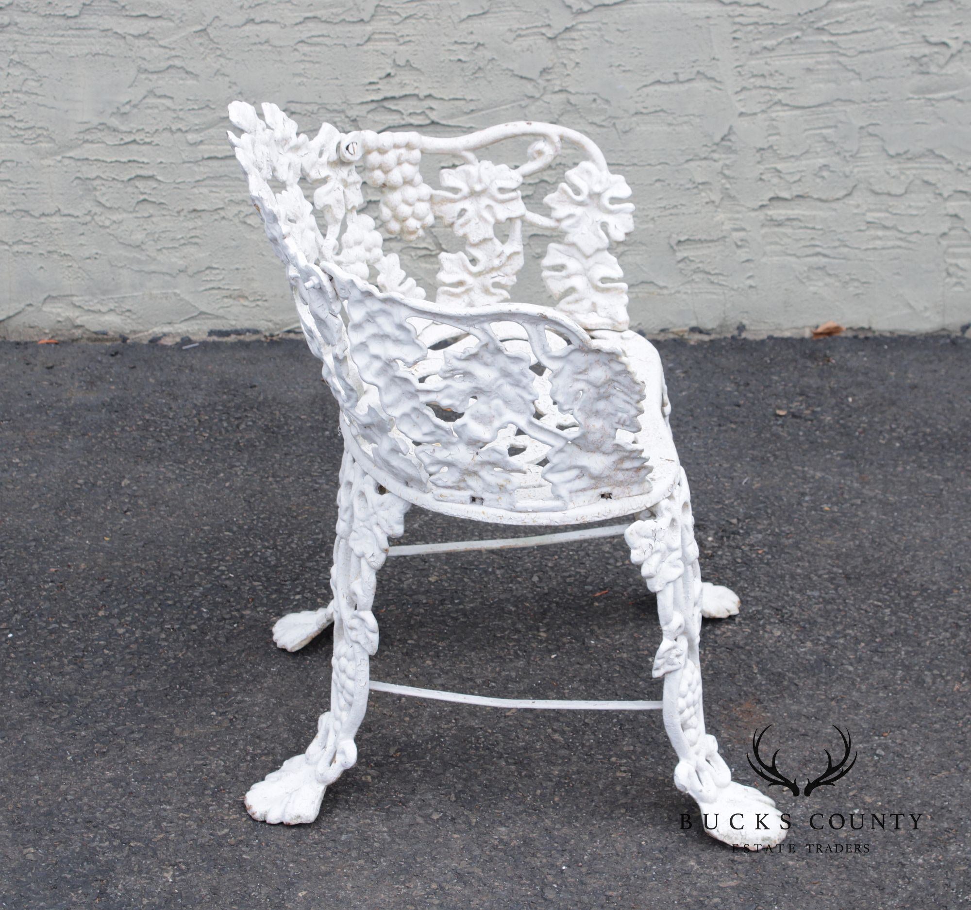 Victorian Style Three-Piece Cast Iron Garden Lounge Set