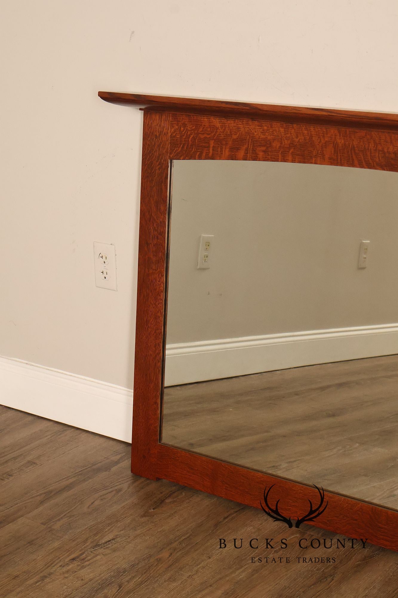Stickley Mission Collection Oak Wall Mirror