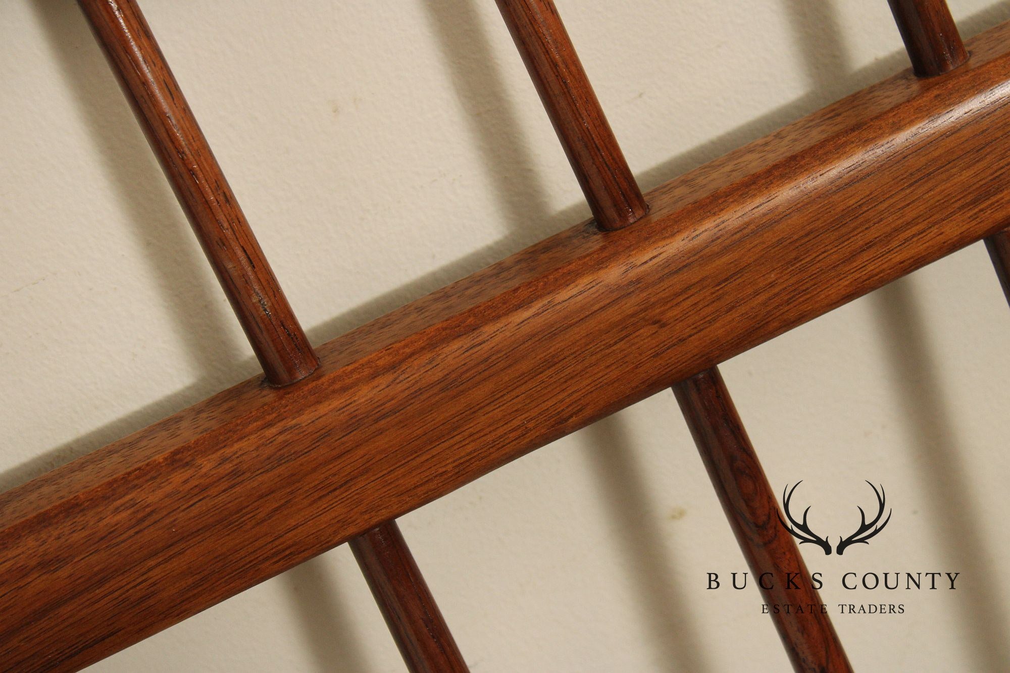 Thomasville Mid Century Modern Black Walnut Full Size Headboard
