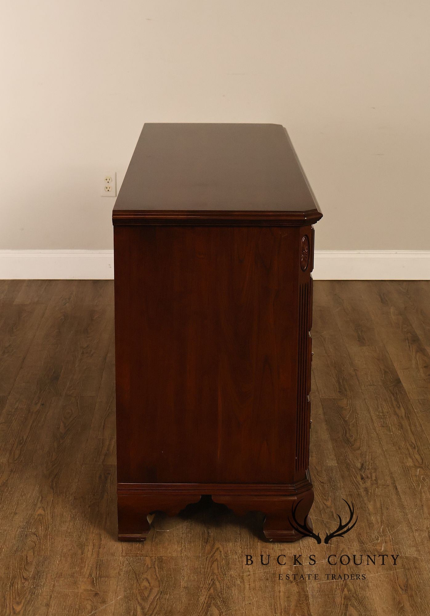 Ethan Allen 'Georgian Court' Cherry Long Dresser