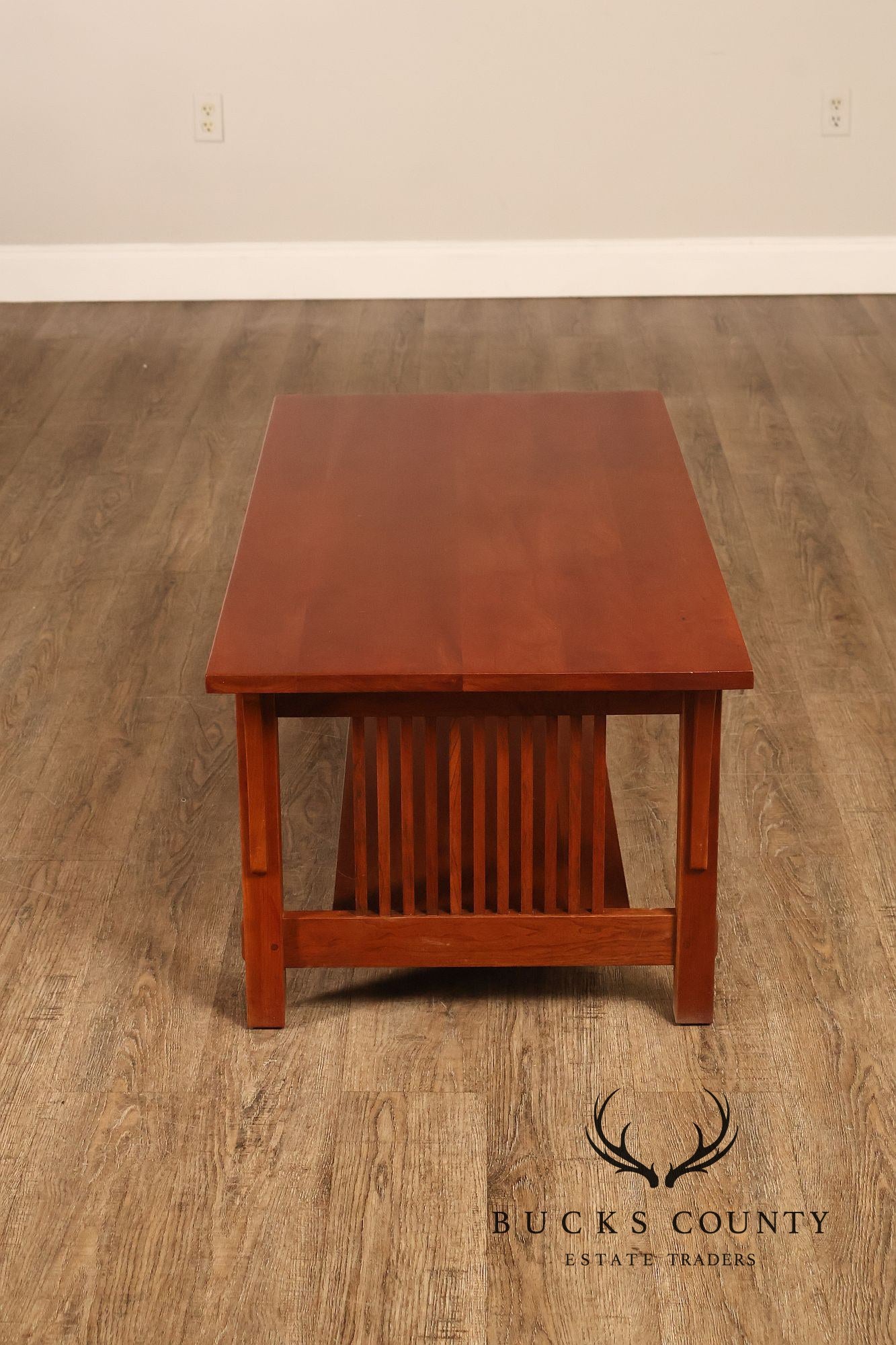 Stickley Mission Collection Cherry Spindle Coffee Table