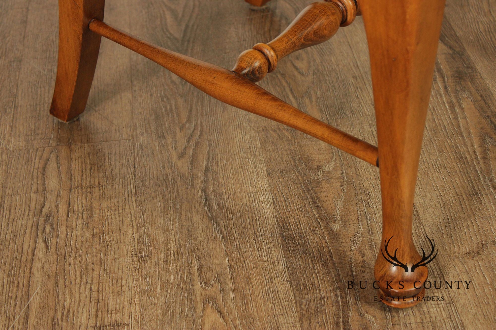 Ethan Allen 1776 Collection Set Of 6 Queen Anne Style Maple Dining Chairs