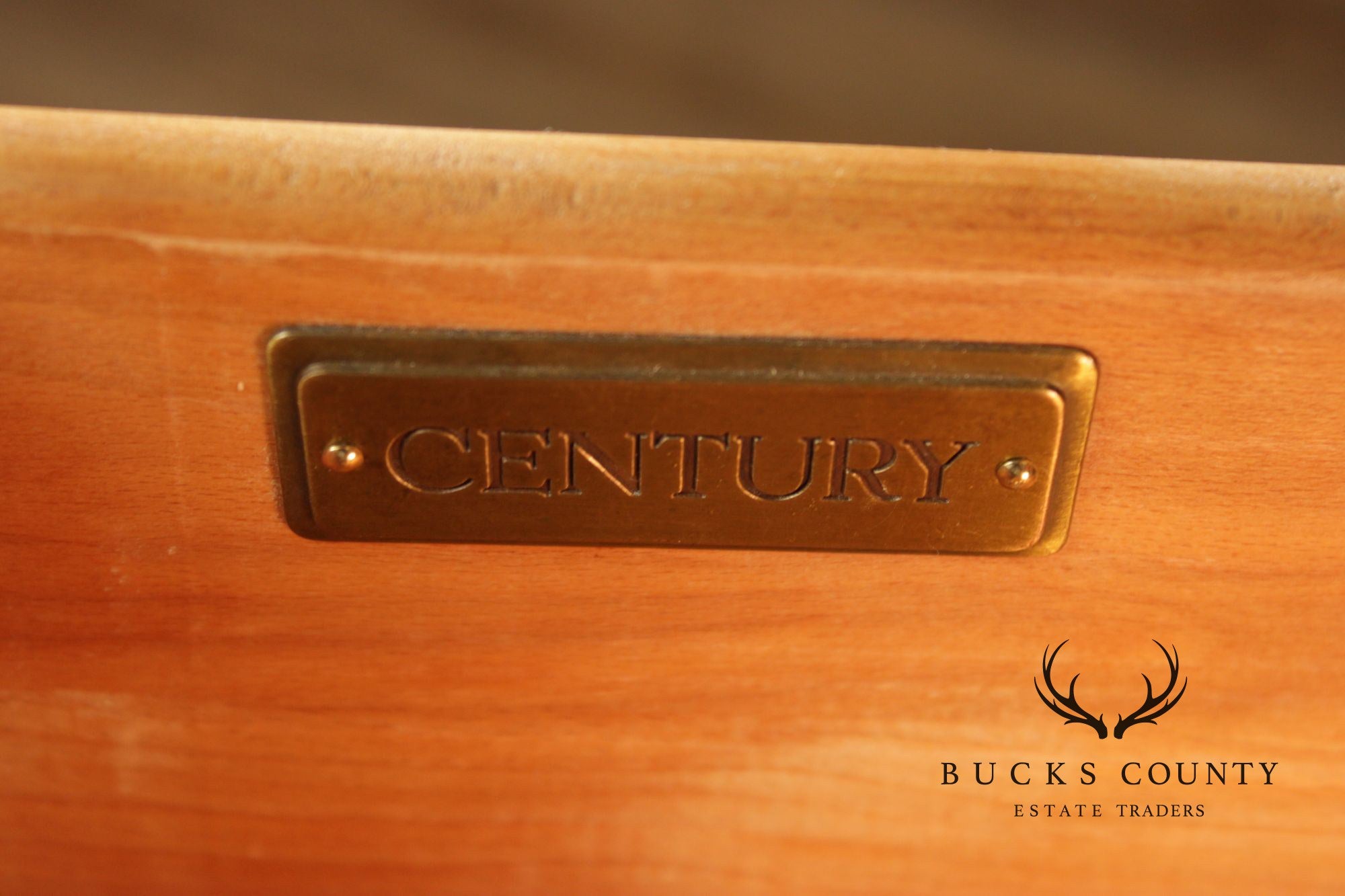 Century Furniture Georgian Style Block Front Bedside Chest