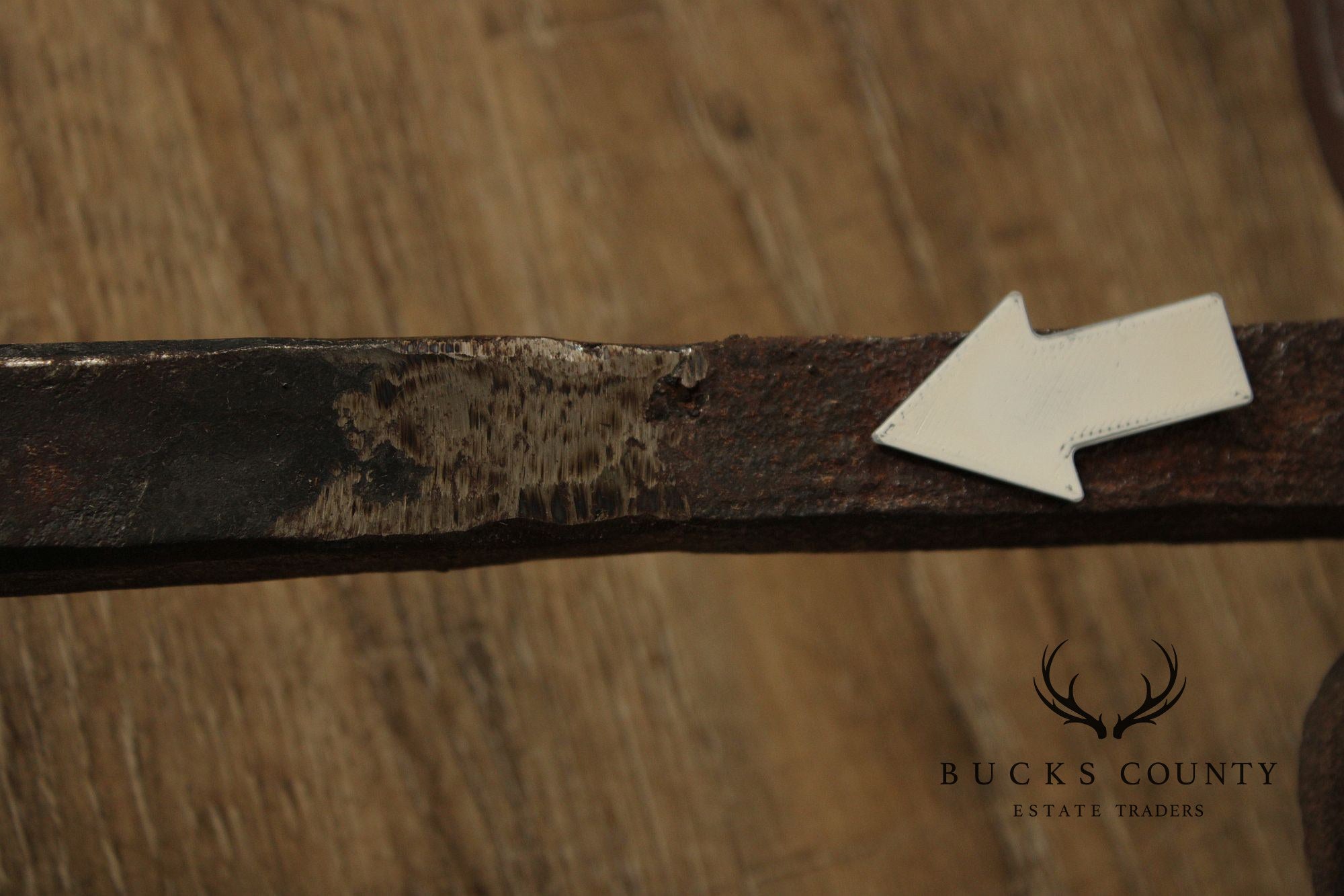 Antique Pair of Fireplace Hand Forged Andirons