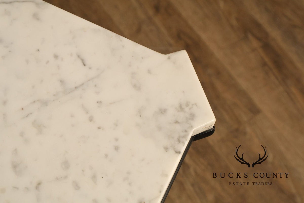 Baker Furniture Marble Top Sideboard Cabinet