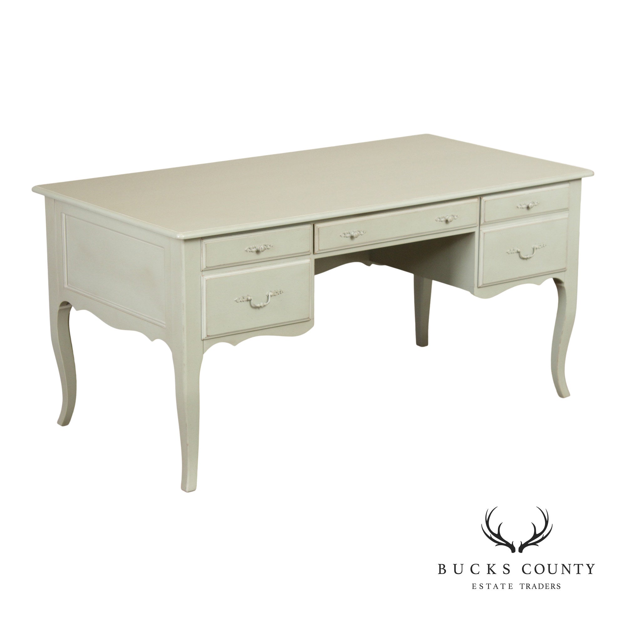 Ethan Allen 'Maison' Painted Executive Writing Desk