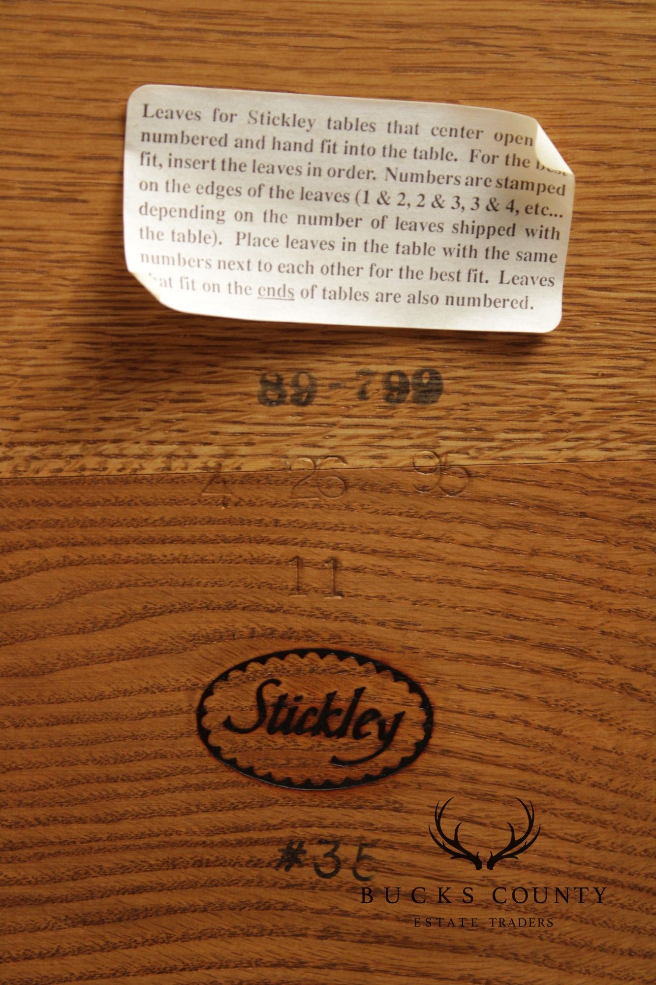 Stickley Mission Collection Oak Extendable Dining Table