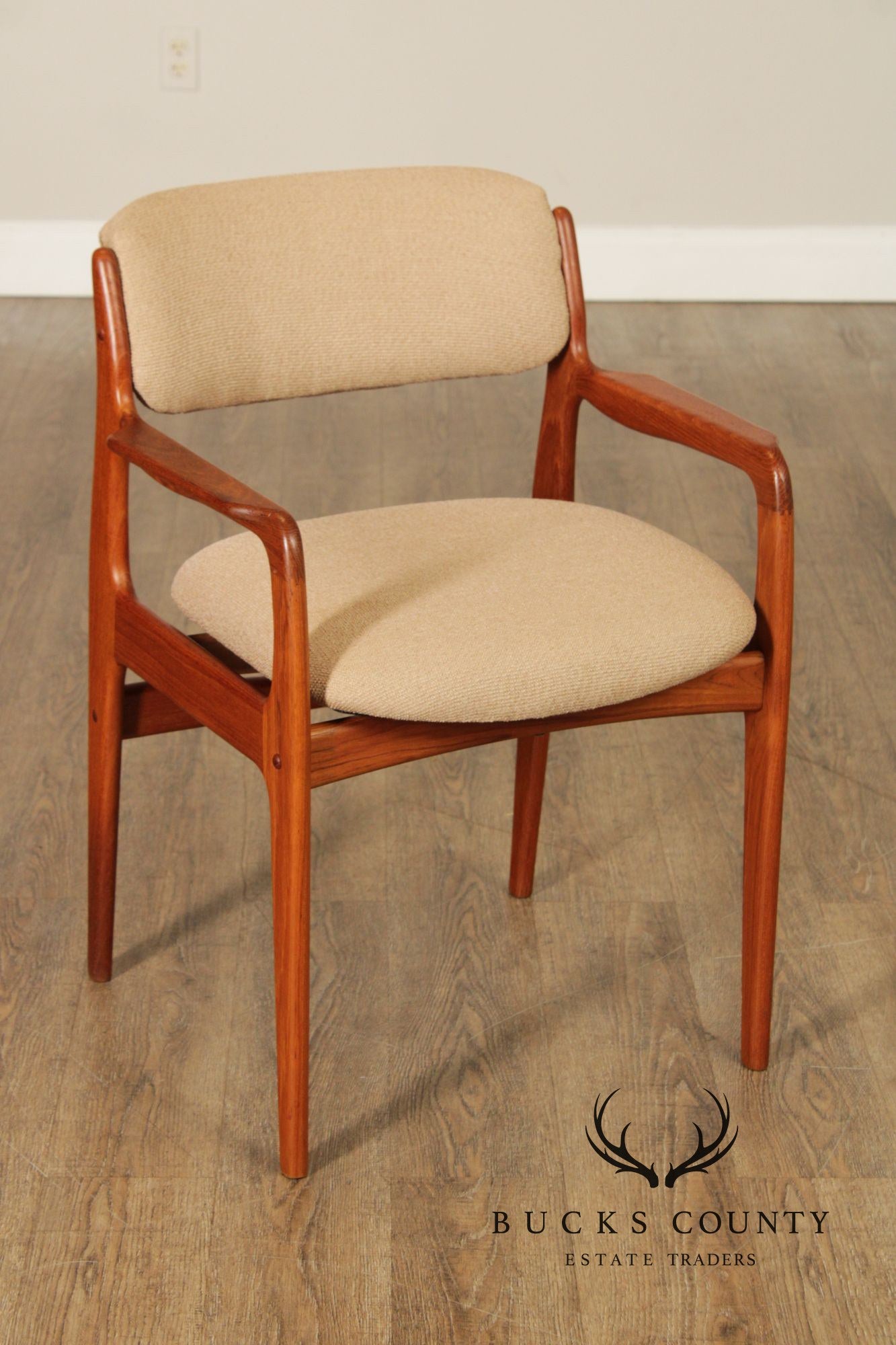 Benny Linden Danish Modern Style Pair of Teak Armchairs