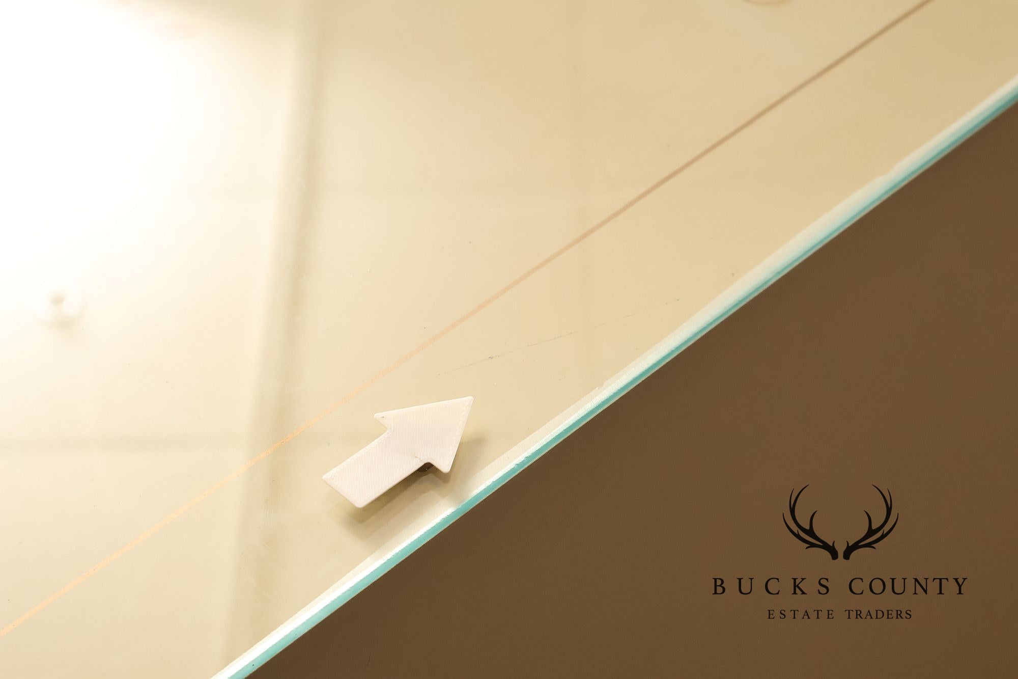 Painted Chinoiserie Style Dresser With Brass Hardware