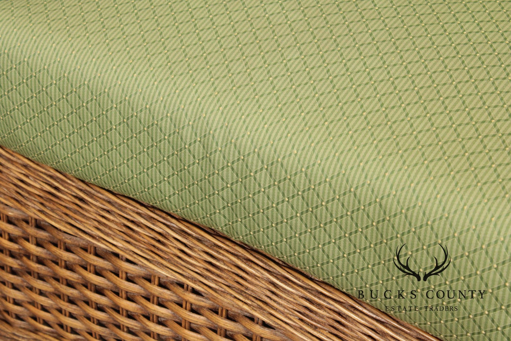 Braxton Culler Three-Seat Wicker Sofa