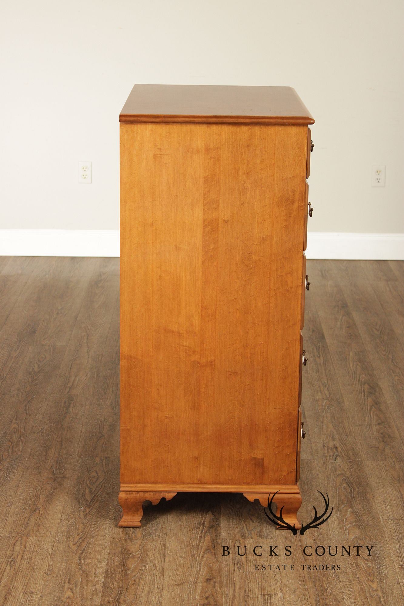 Beals Furniture Vintage Traditional Rock Maple Tall Chest