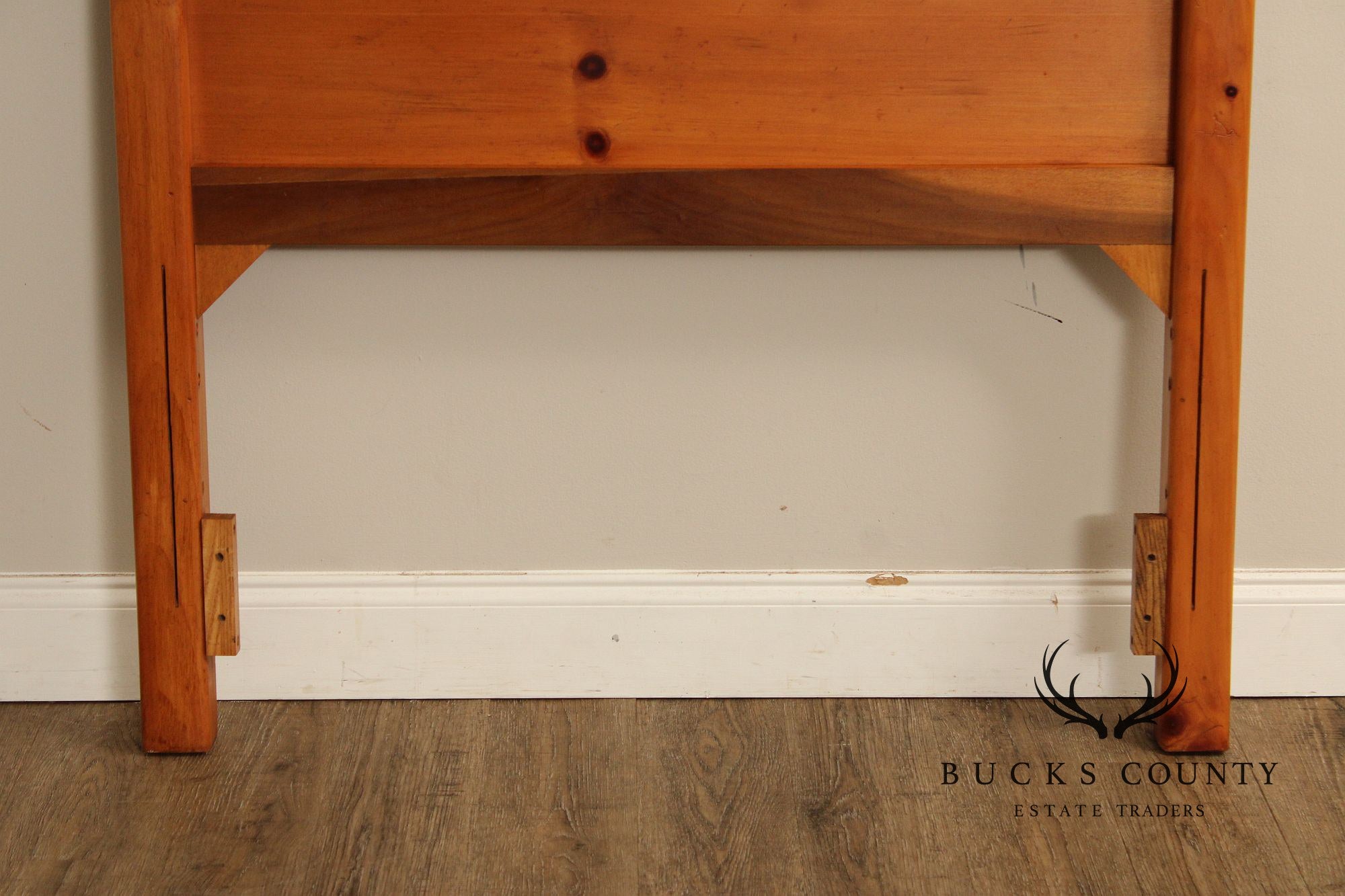 Stanley Furniture Country Pine and Wicker Twin Headboard