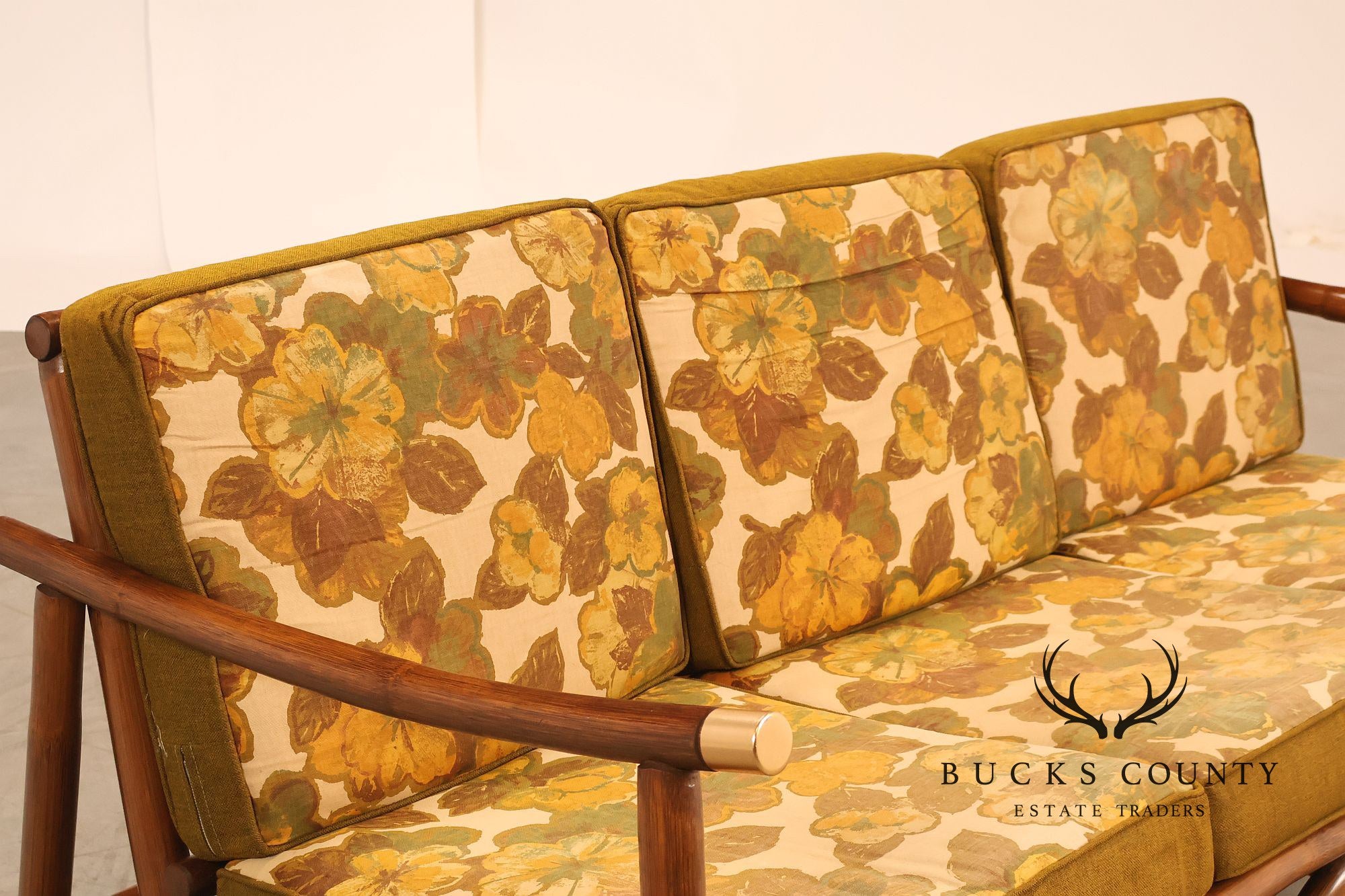 Vogue Coastal Vintage Rattan Bamboo Sofa