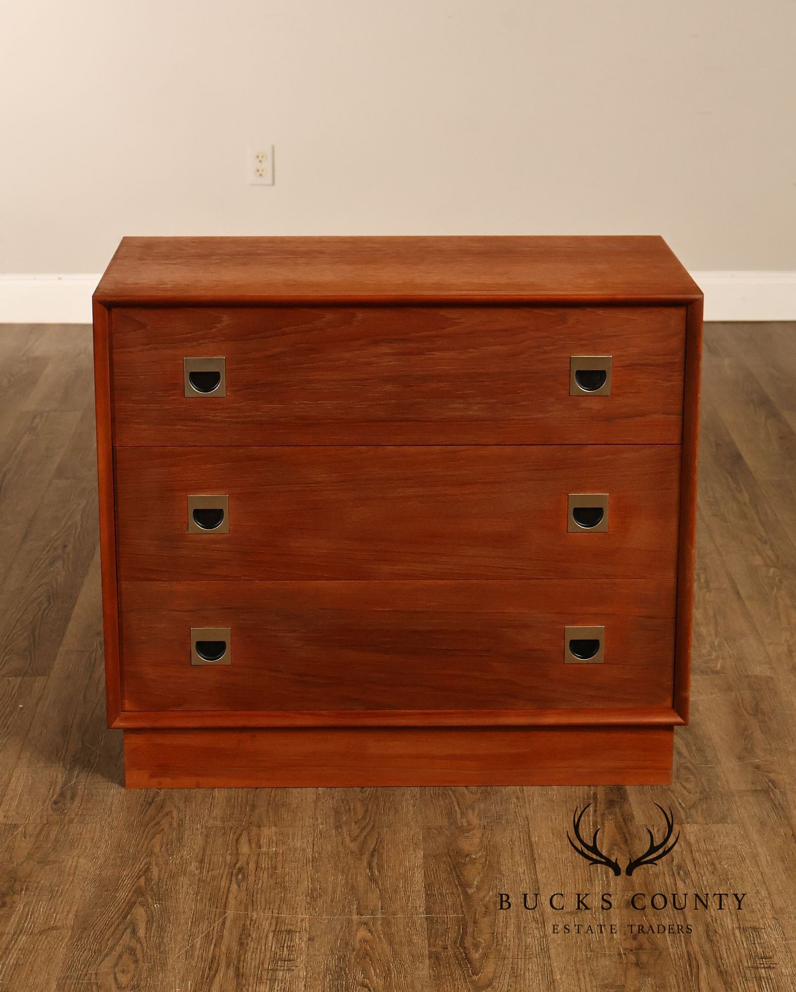 Mid Century Modern Teak Three Drawer Dresser