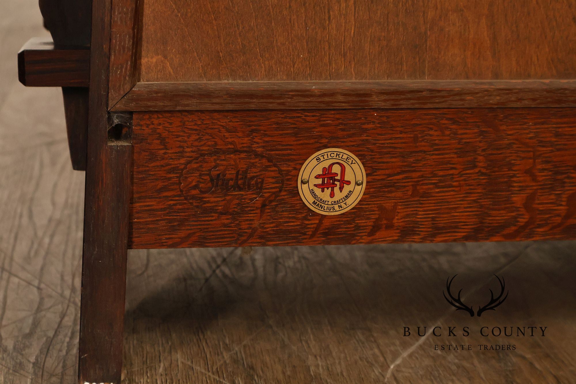 Stickley Mission Collection Oak Open Bookcase Shelf Cabinet