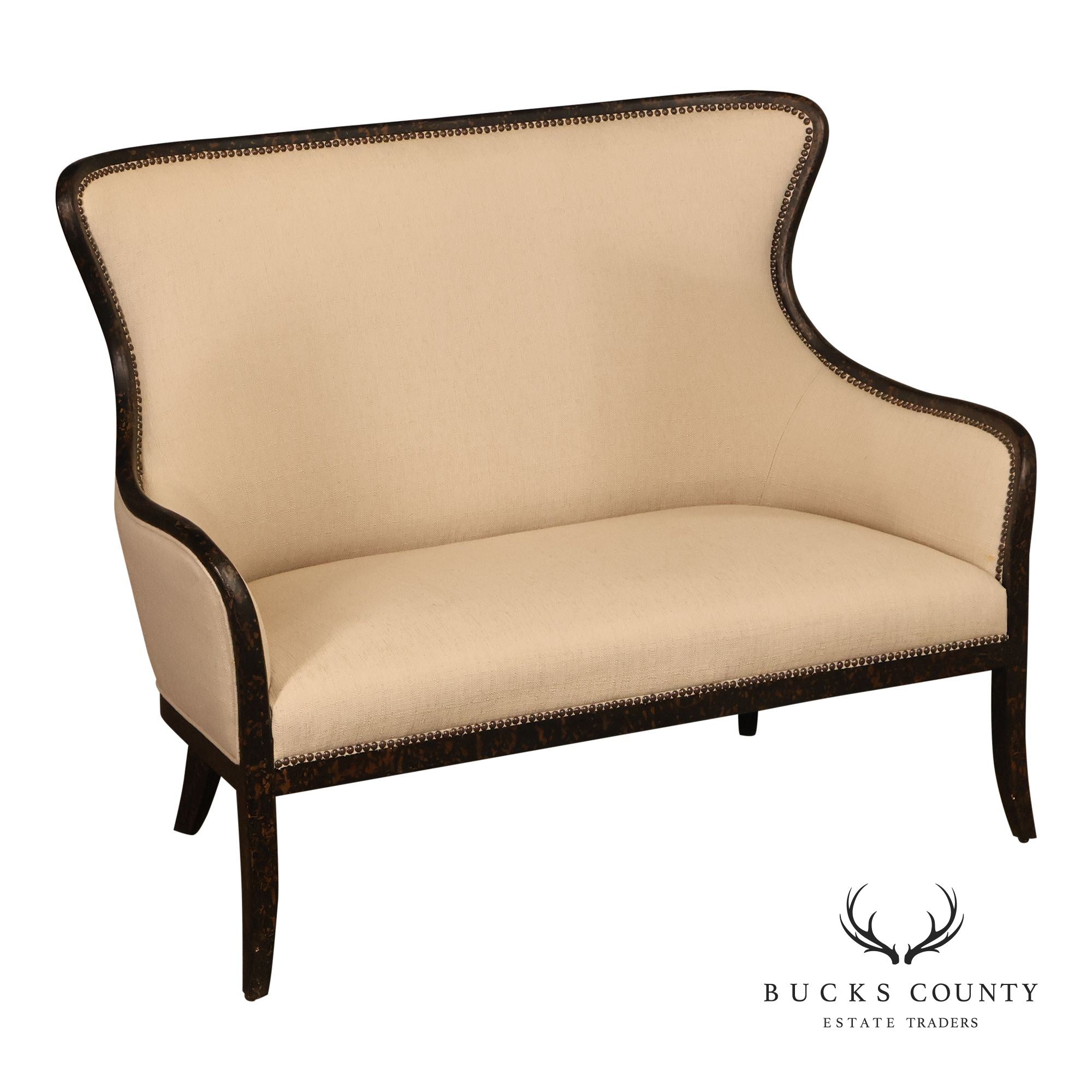 Uttermost French Country Style Upholstered Settee