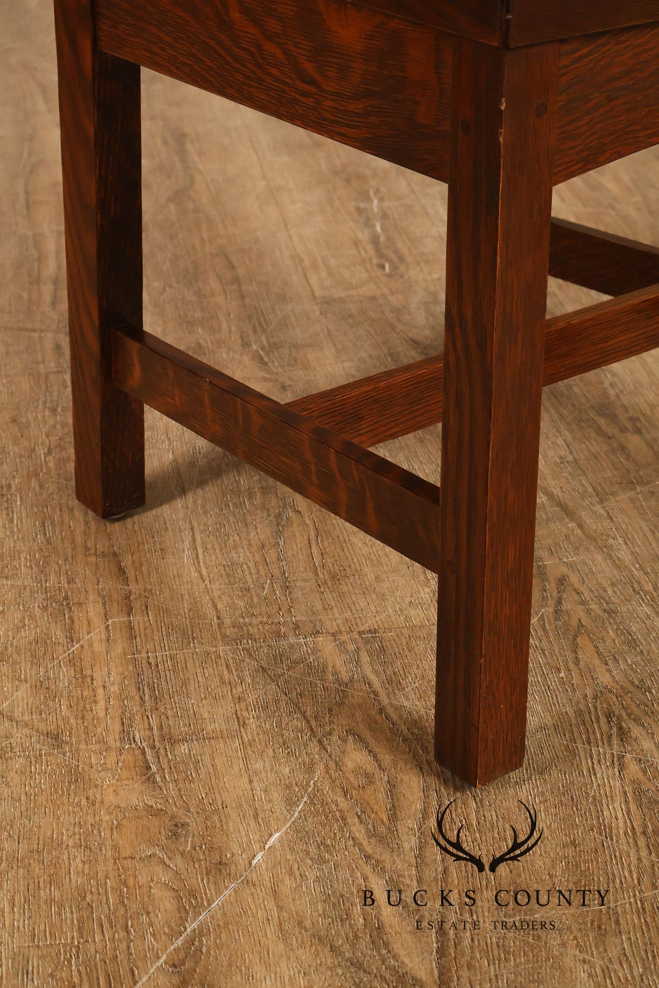 Stickley Mission Collection Set of Six Cottage Oak Dining Chairs