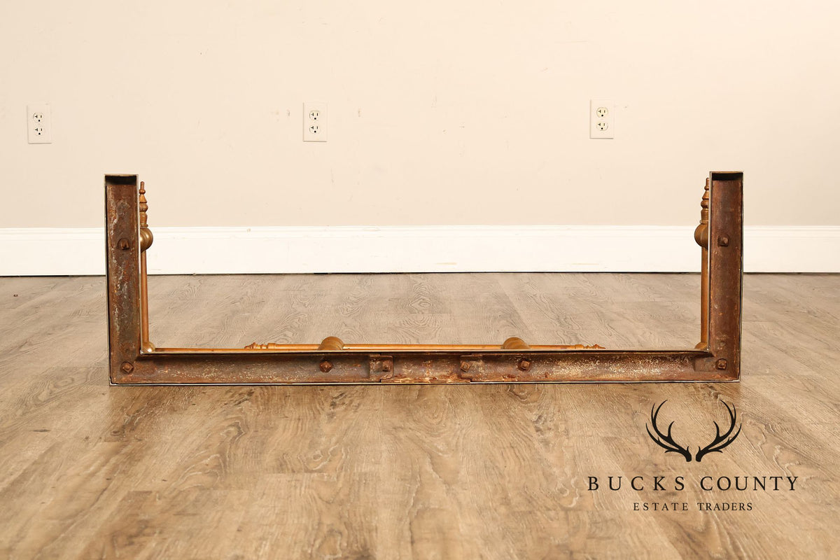 Traditional Brass Tone Fireplace Fender