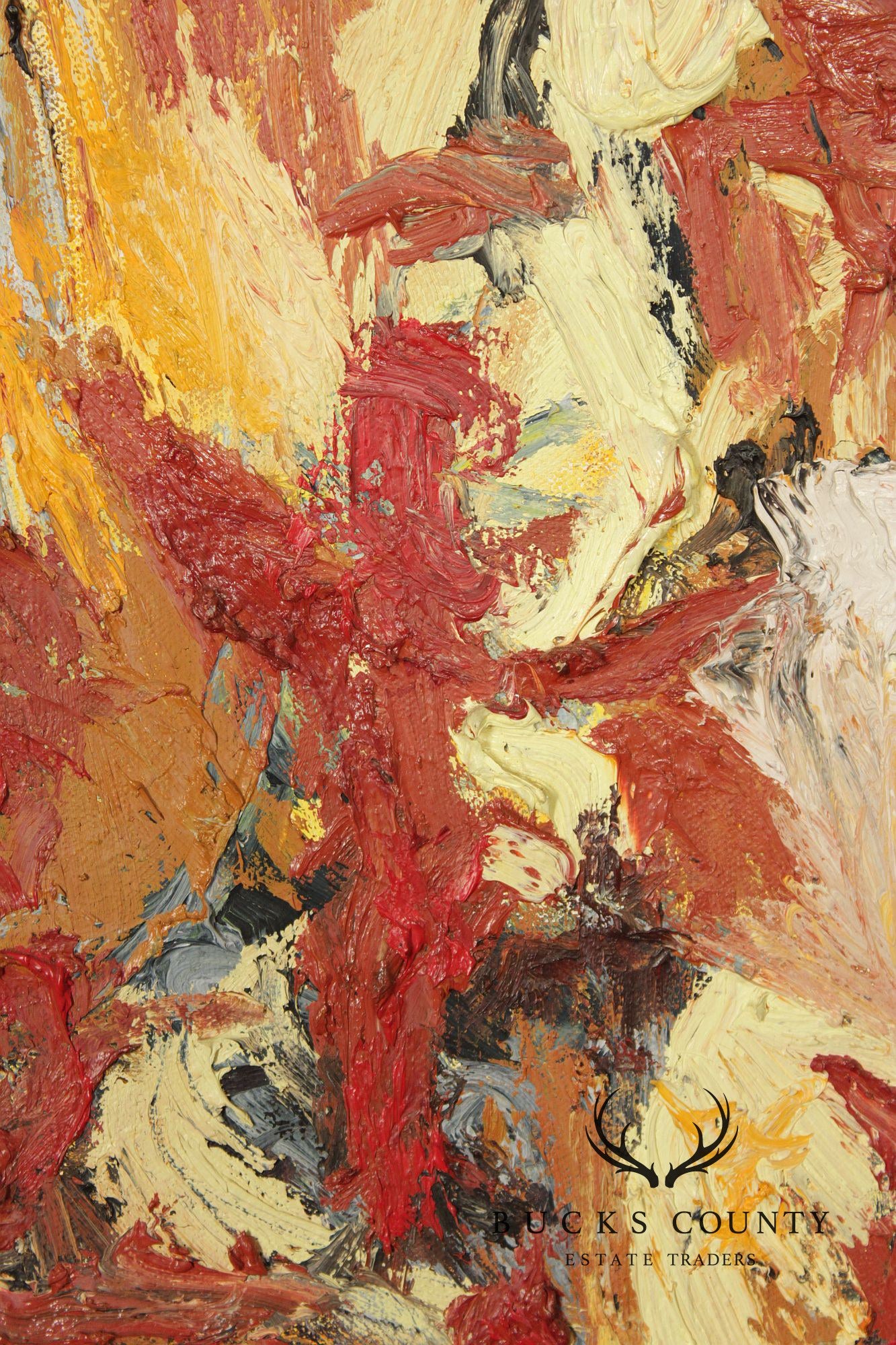 Mid Century Modern Abstract Oil Painting