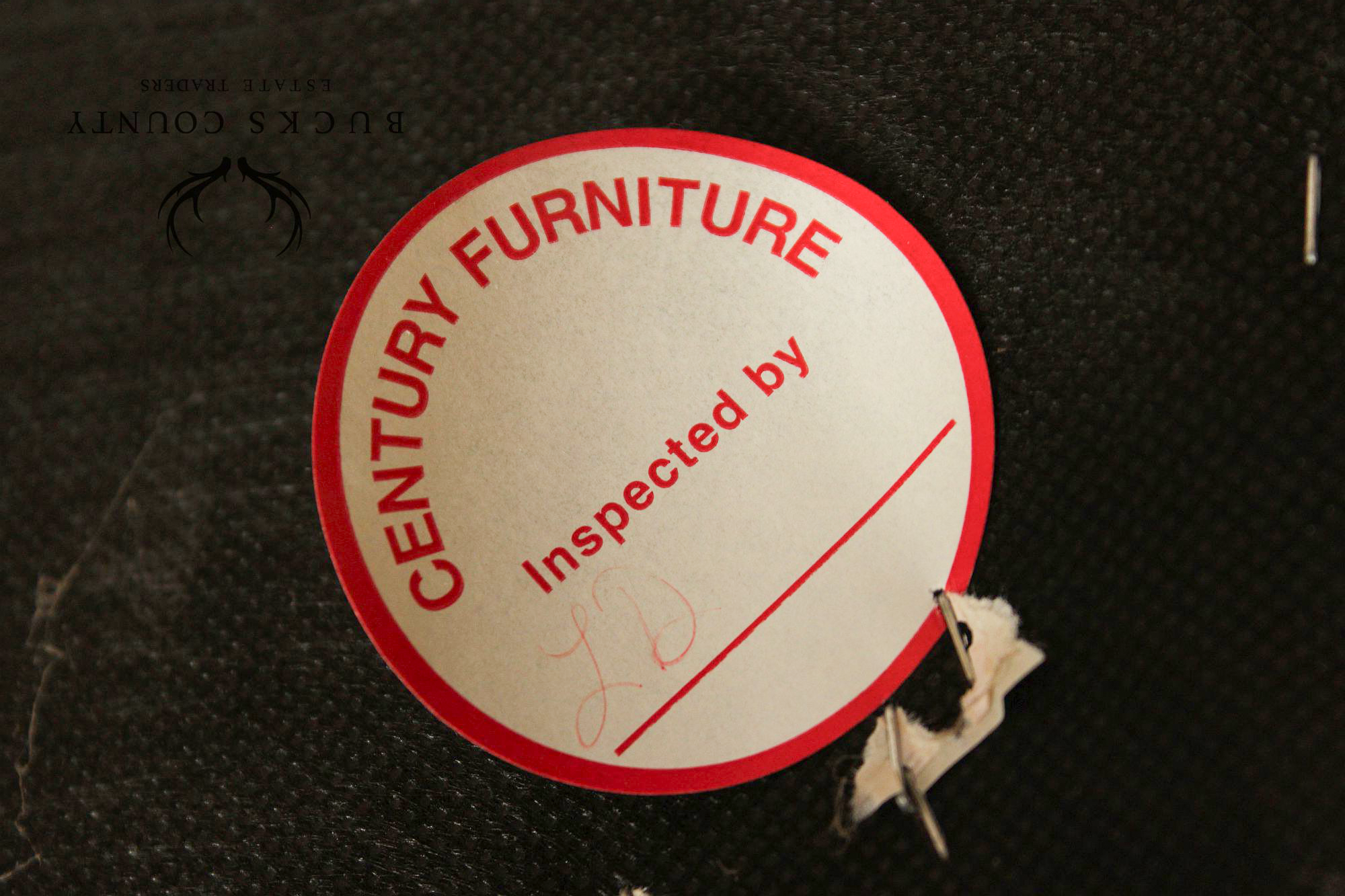Century Furniture Set of Four Leather Armchairs