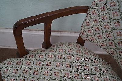 Custom Quality Mid Century Gothic Style Arm Chair