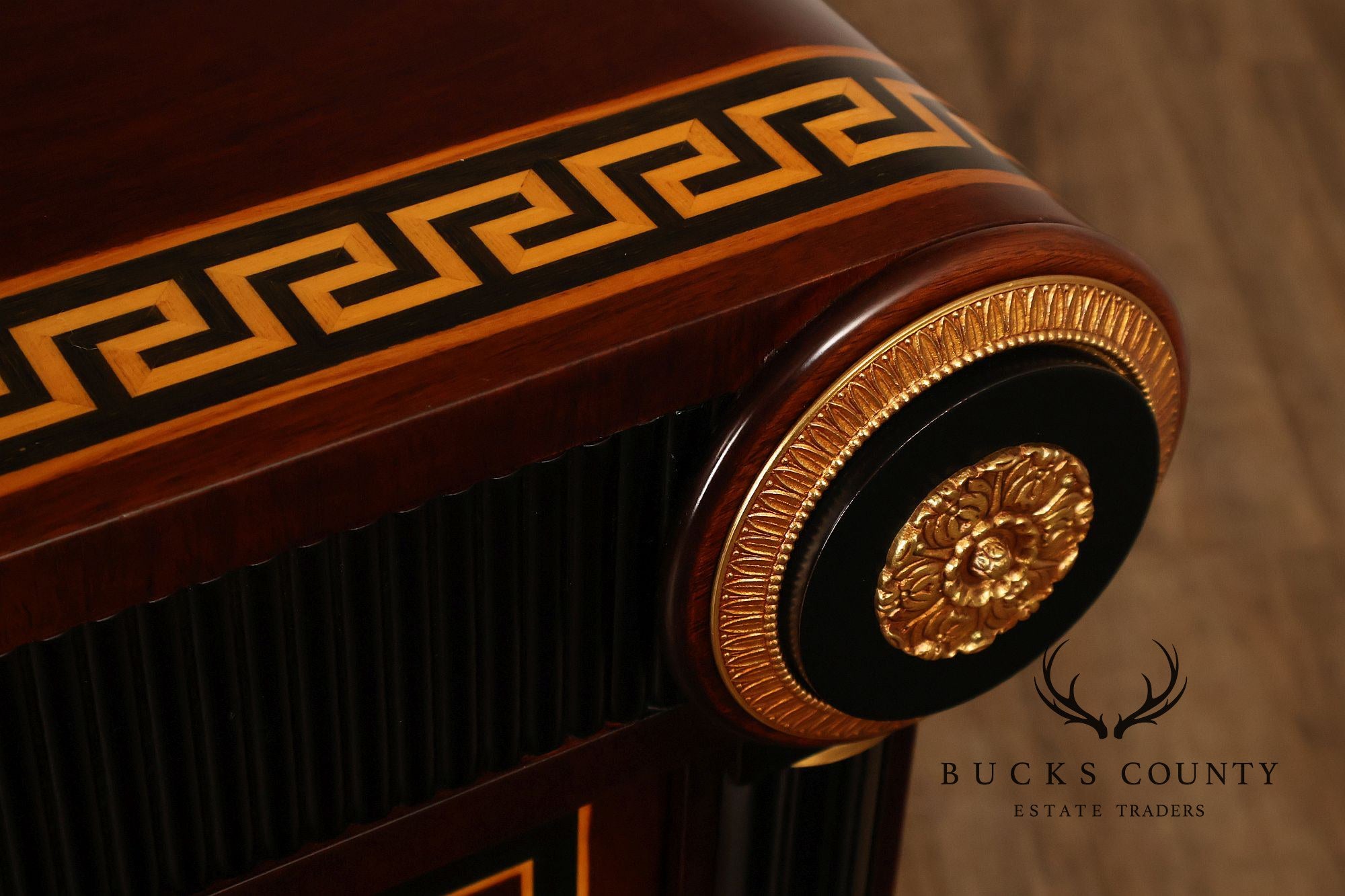 Mariner Neoclassical Empire Style Mahogany Ten Drawer Dresser