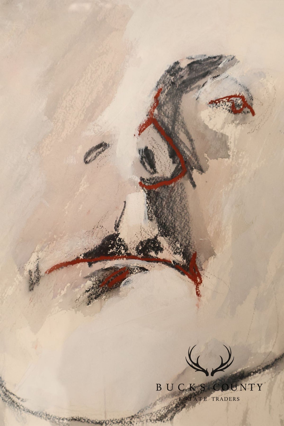 Anne Cooper Dobbins Mixed Media Painting, Abstract Figure