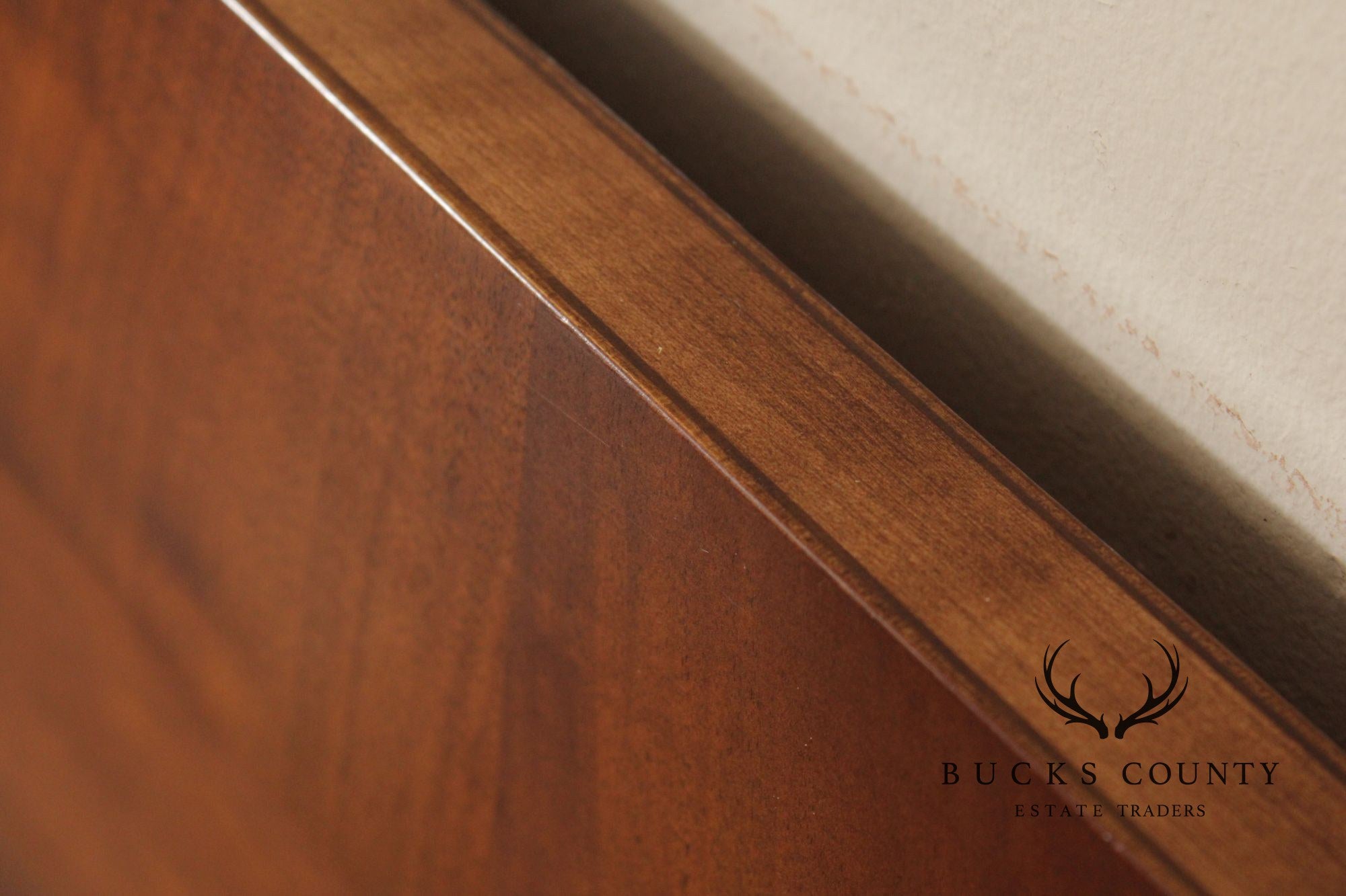 Century Furniture Traditional Yew Wood Queen Headboard