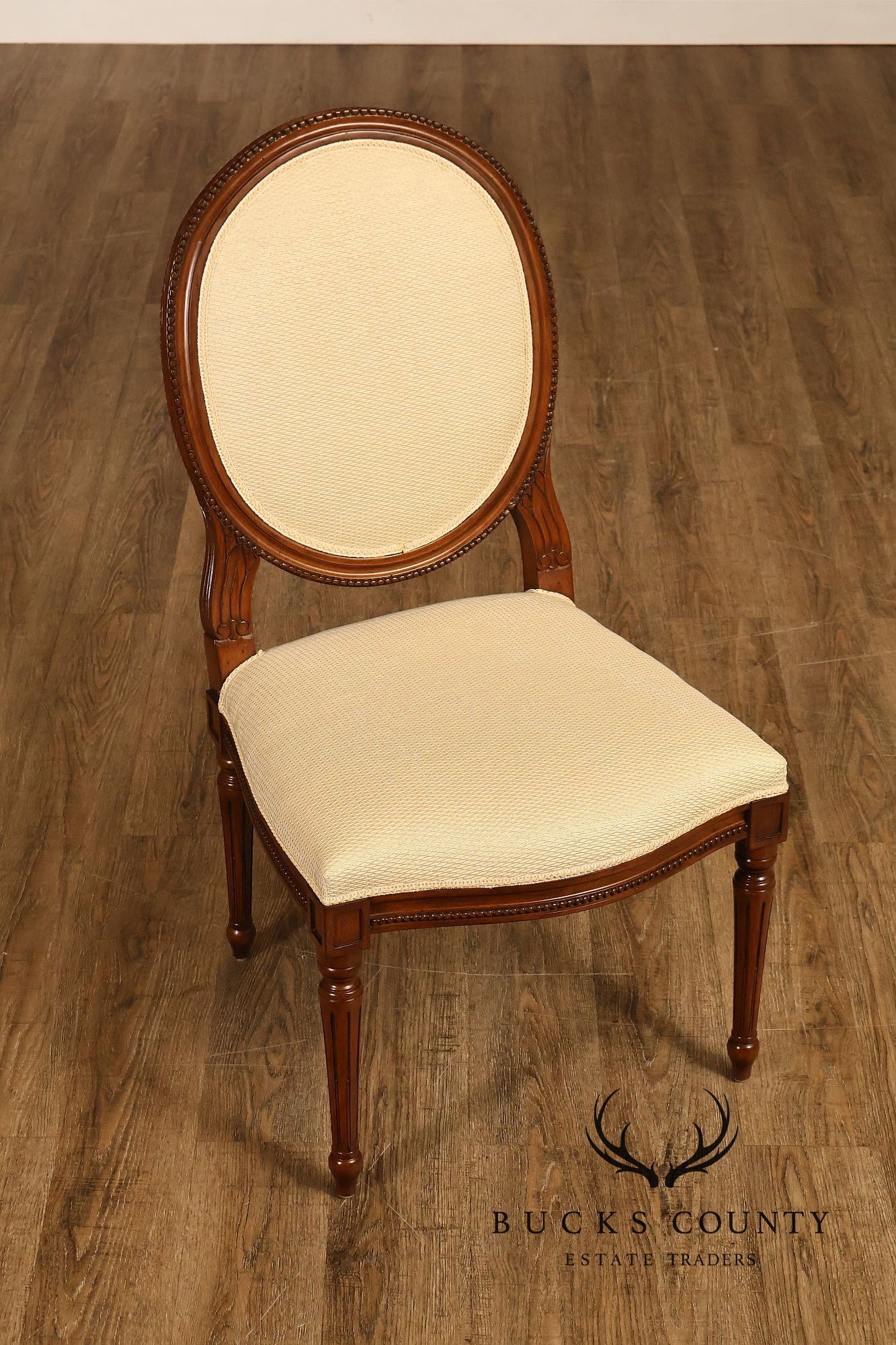 Louis XVI Style Set Of 16 Oval Back Dining Chairs