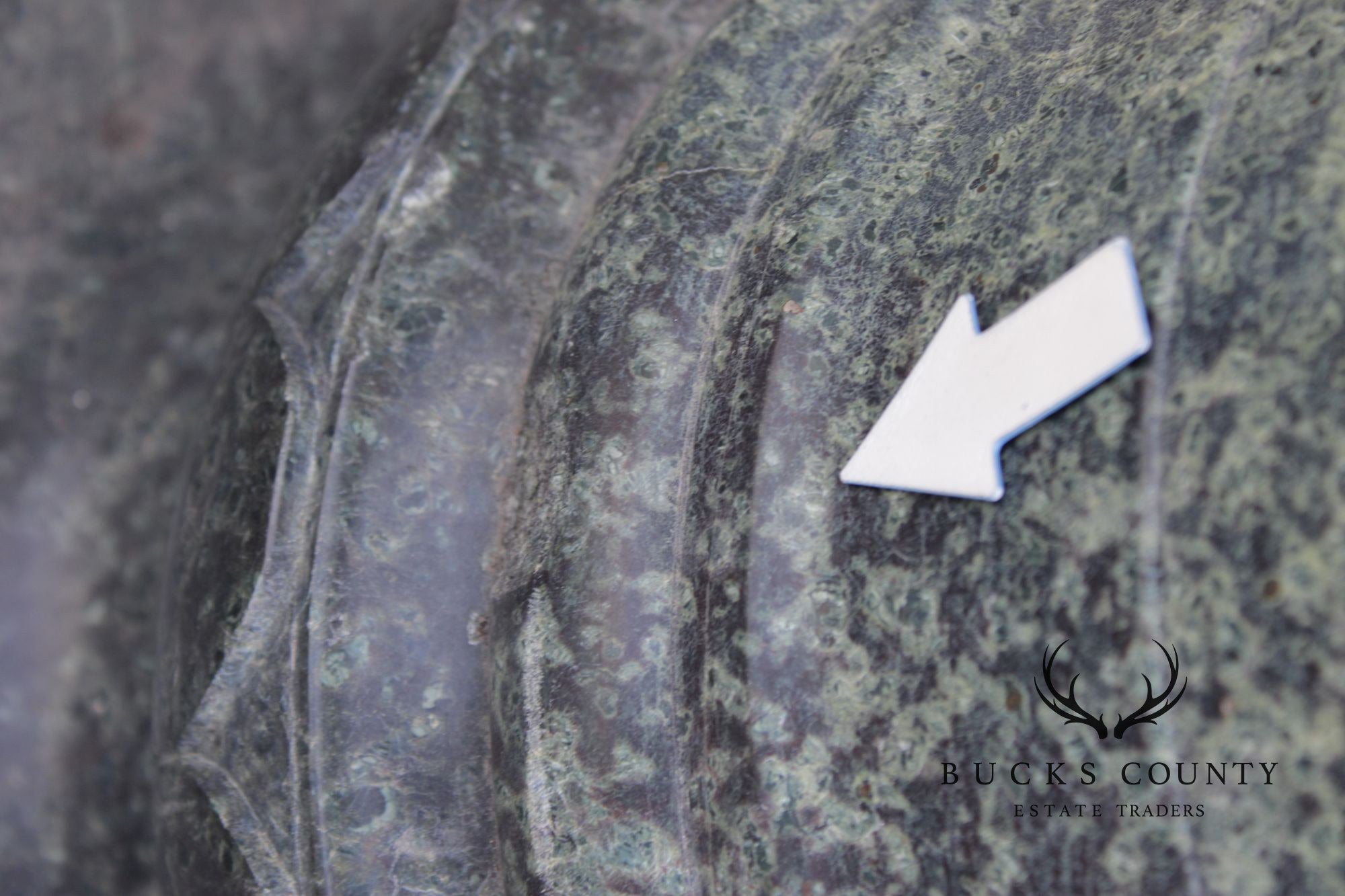 Vintage Carved Granite Pedestal Column