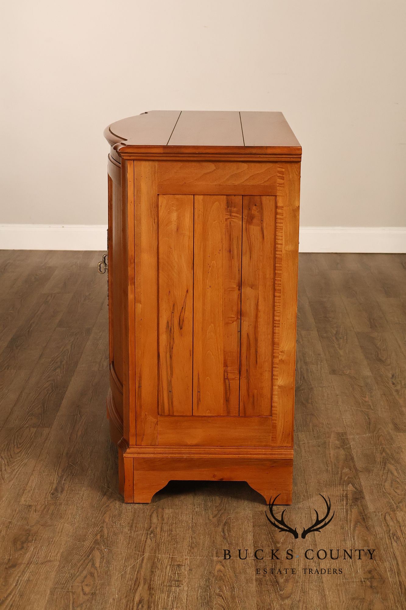 Ethan Allen French Country Style 'Legacy' Maple Bowfront Server