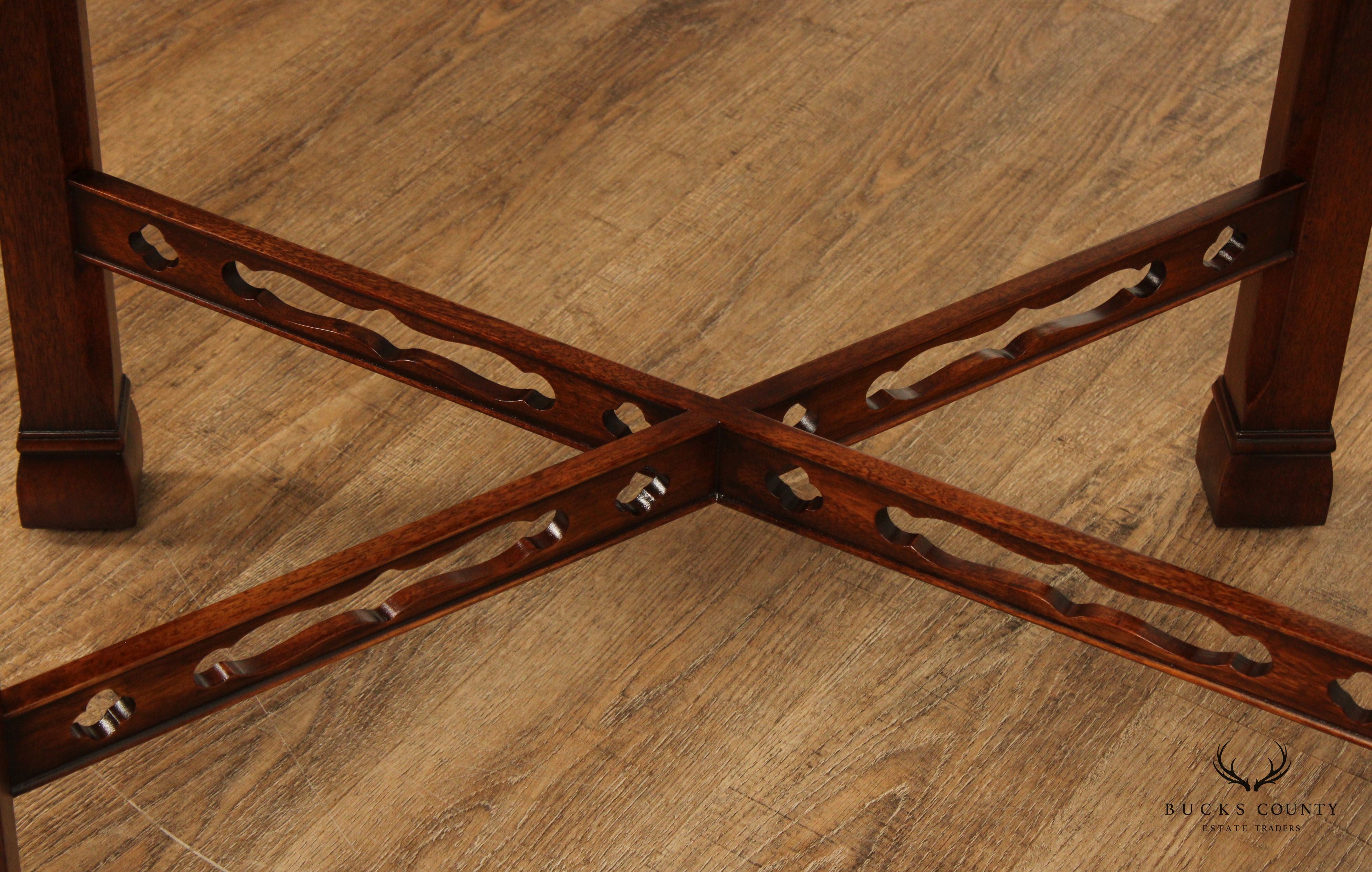 Henredon 'Historic Natchez Collection' Chippendale Style Mahogany Tea Table