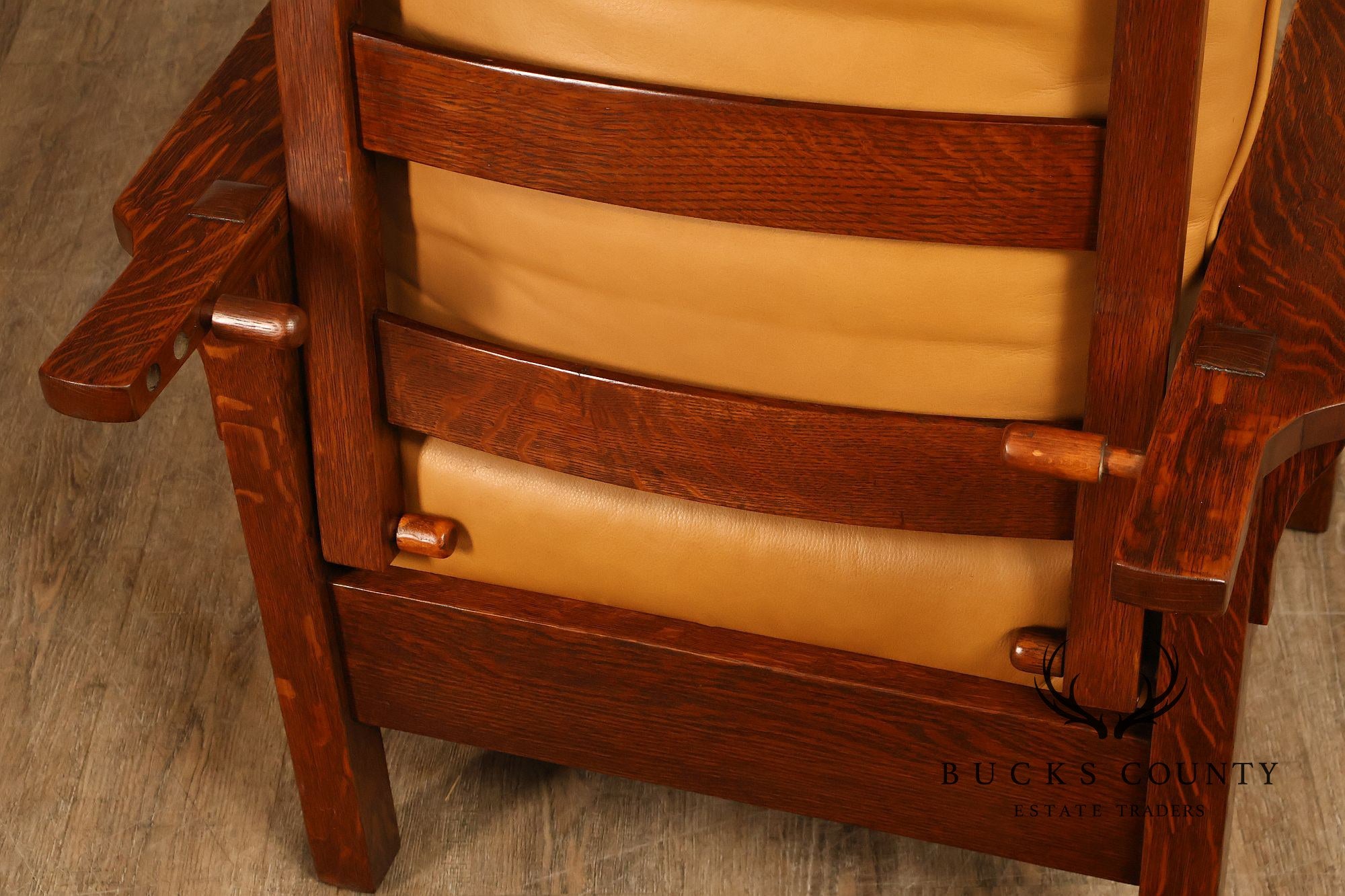 Gustav Stickley Antique Mission Oak Morris Chair Model 346