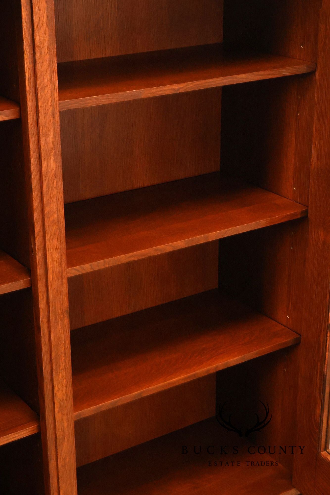 Stickley Harvey Ellis Mission Inlaid Oak Bookcase