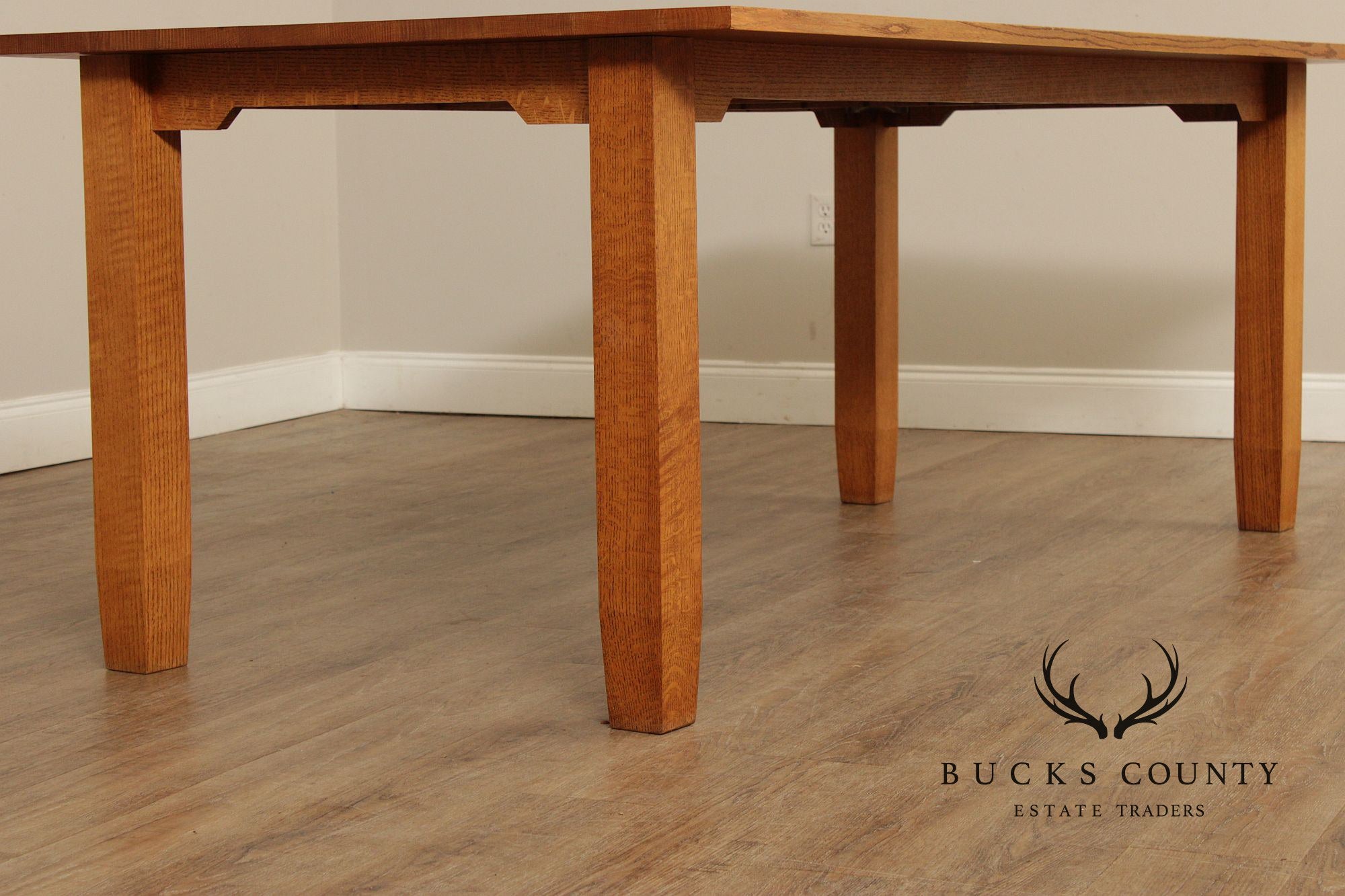 Mission Style Solid Oak Dining Table