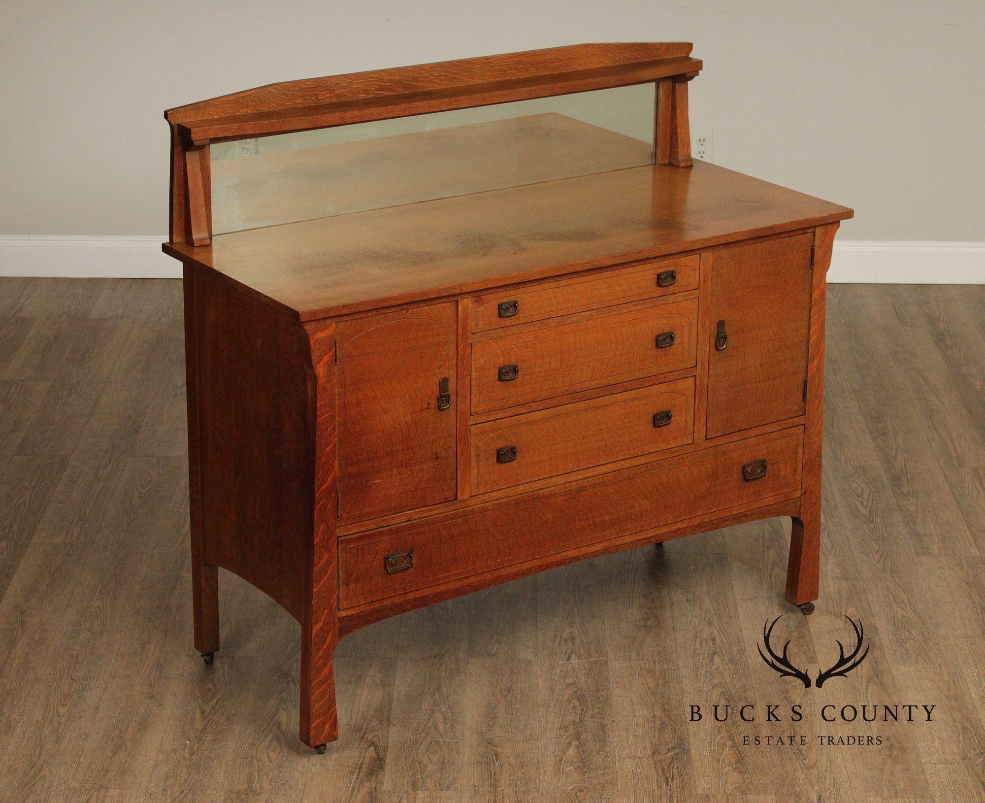 J.K. Rishel Furniture Co.Antique Mission Oak Sideboard