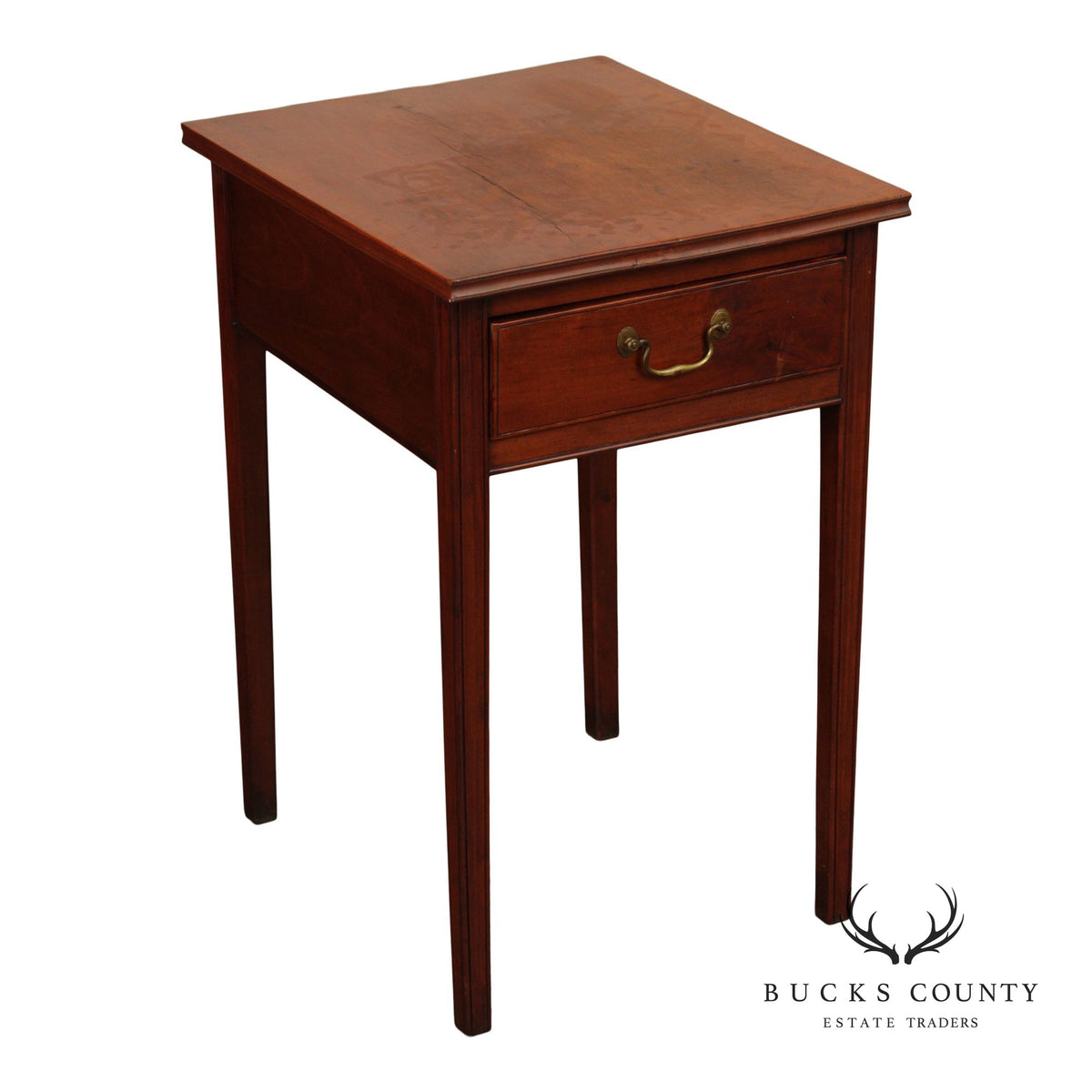 Antique Chippendale Cherry One-Drawer Work Table