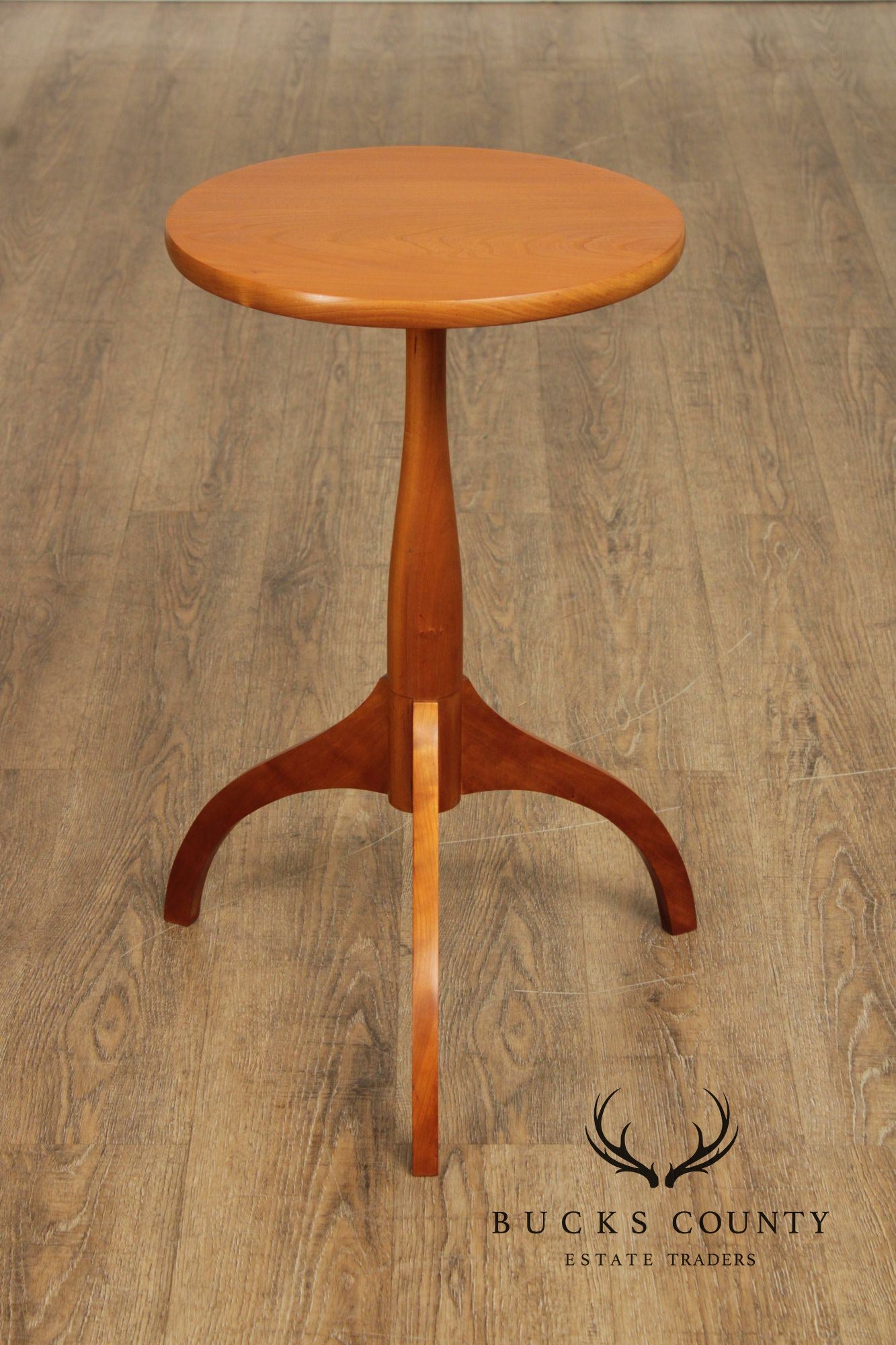 Skaker Style Round Cherry Side Table