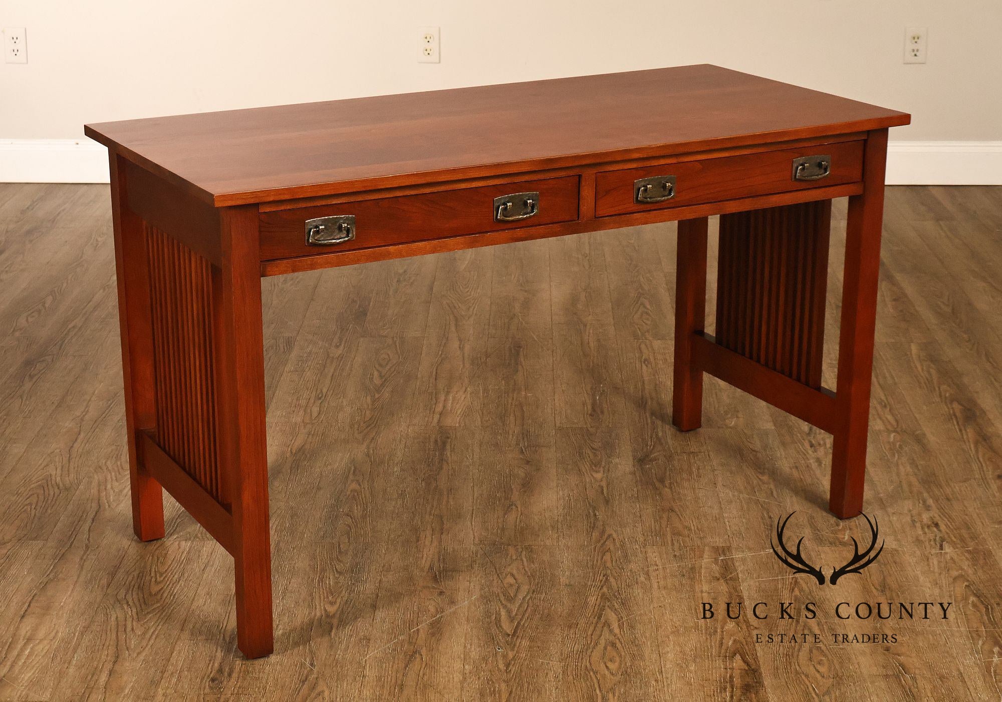 Stickley Mission Collection Cherry Spindled Writing Desk