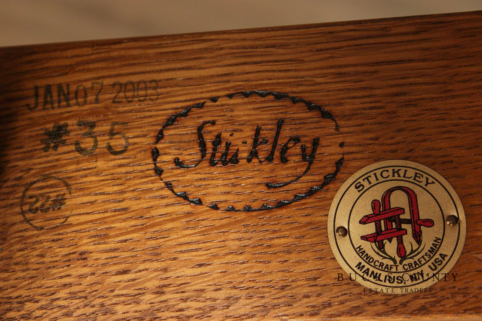 Stickley Furniture Mission Collection Oak Umbrella Stand