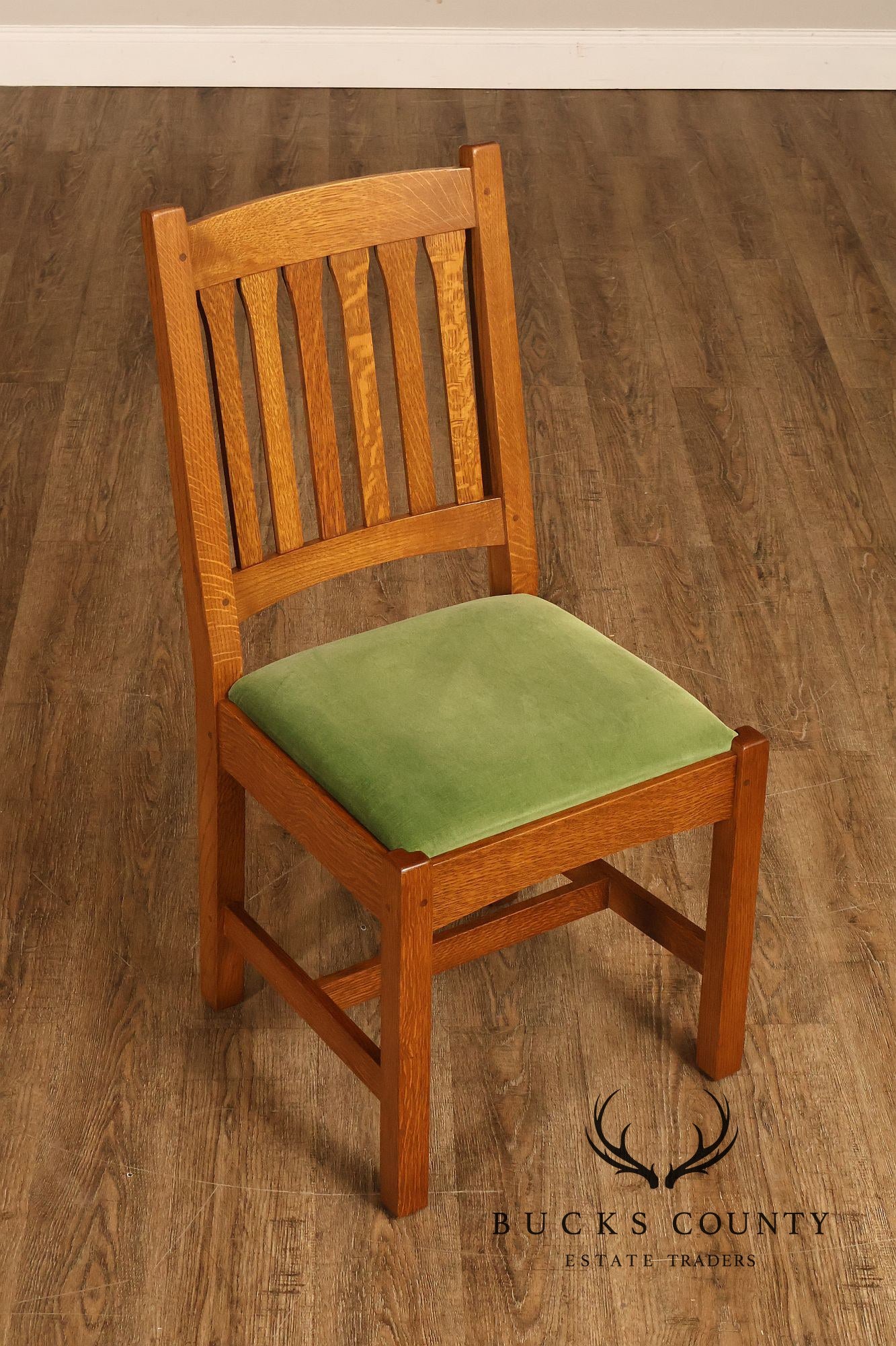 Stickley Mission Collection Set Of 8 Oak Cottage Dining Chairs In 35 Fayetteville Finish