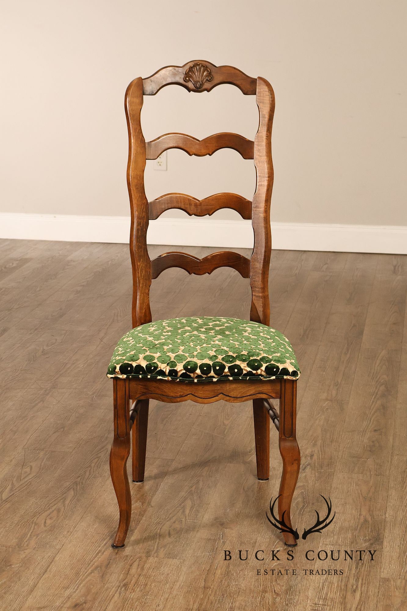 Hill Mfg. Corp. French Country Style Set of Six Ladderback Dining Chairs