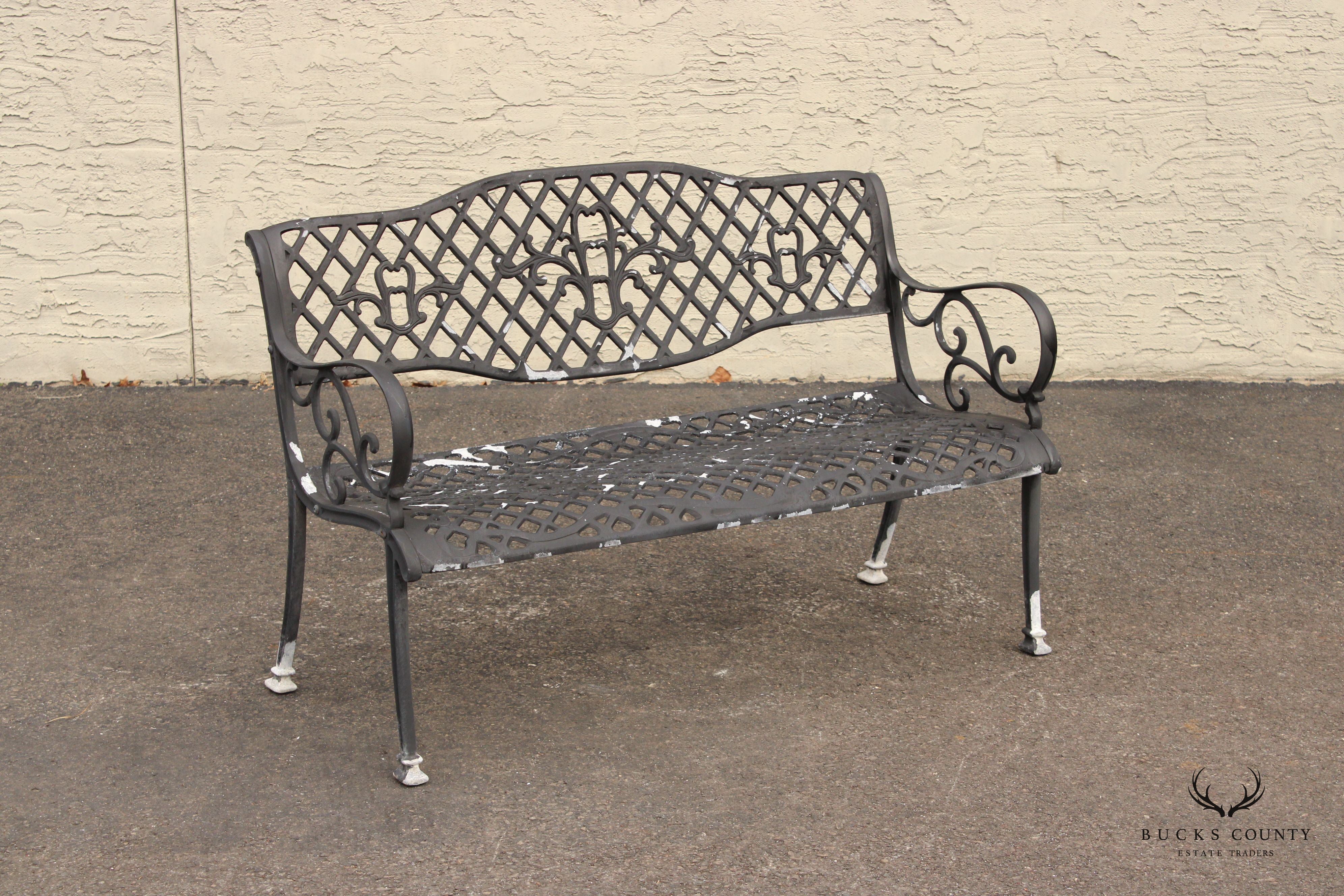 Three-Piece Cast Aluminum Outdoor Patio Seating Set