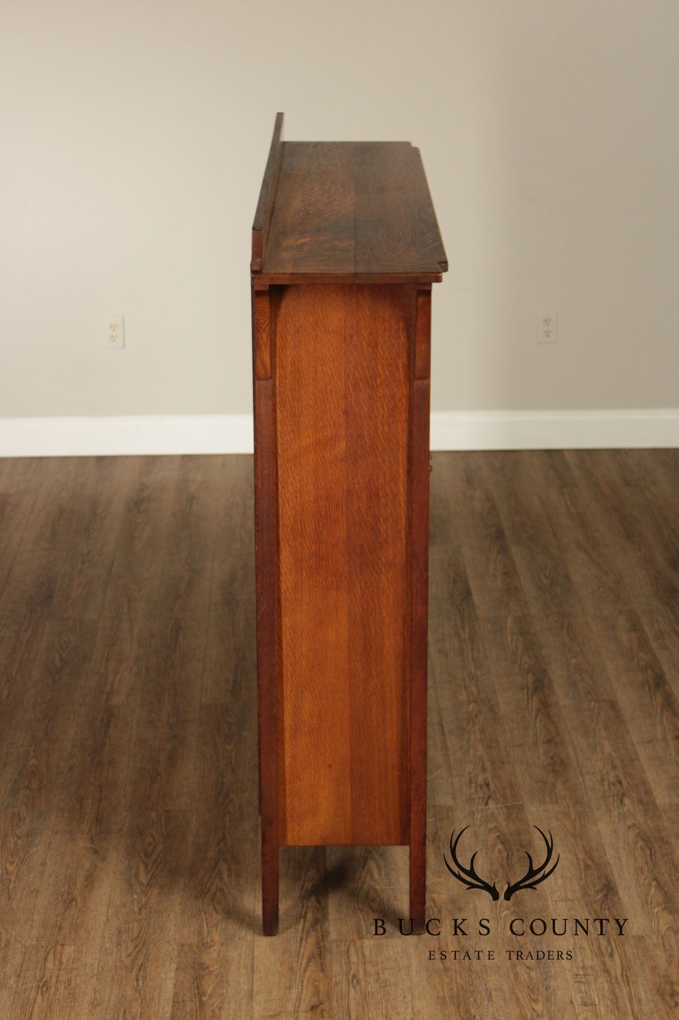 Limbert Antique Mission Oak Three Door Bookcase