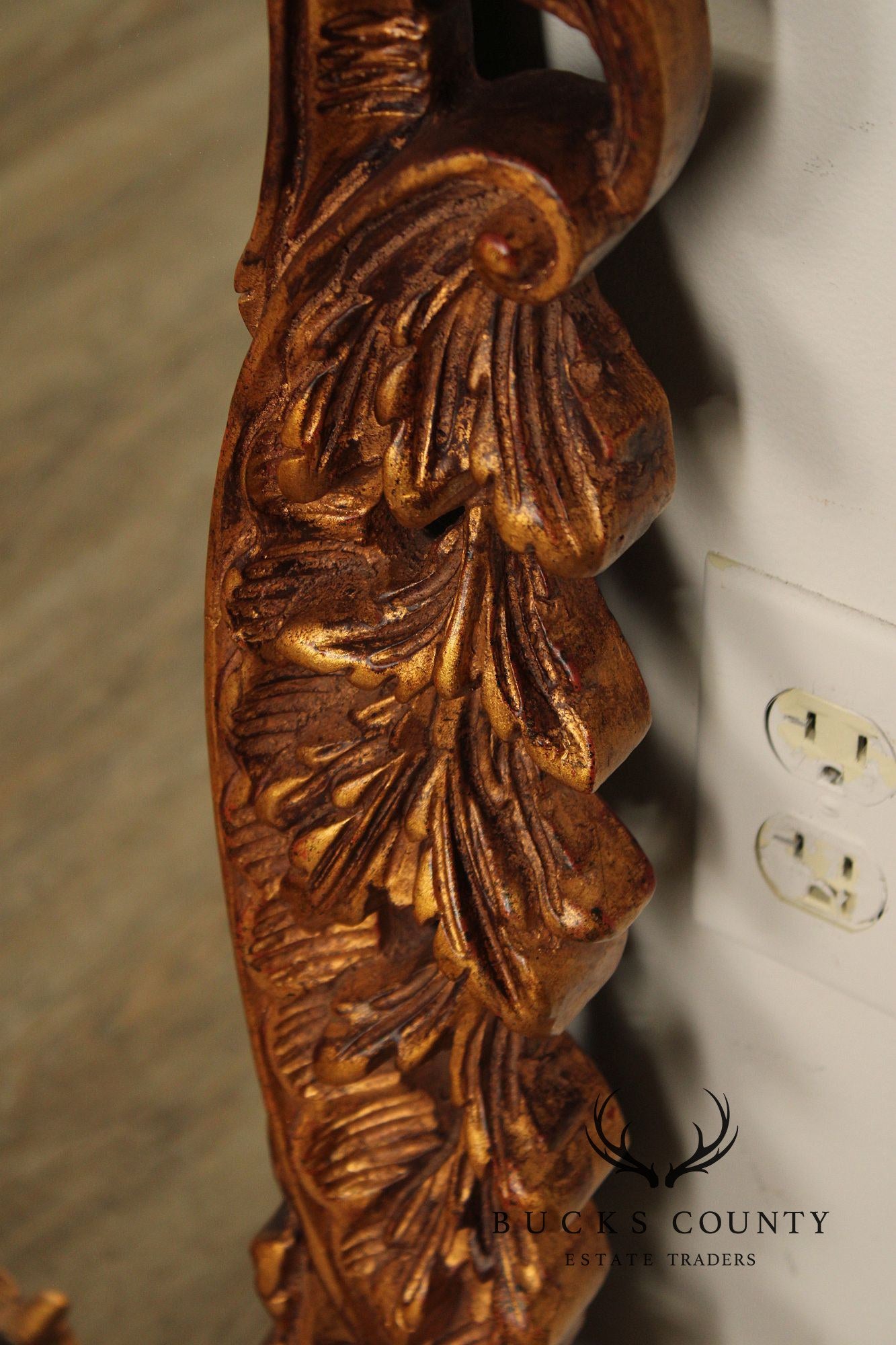 John Richard Rococo Style Gilt Carved Frame Wall Mirror