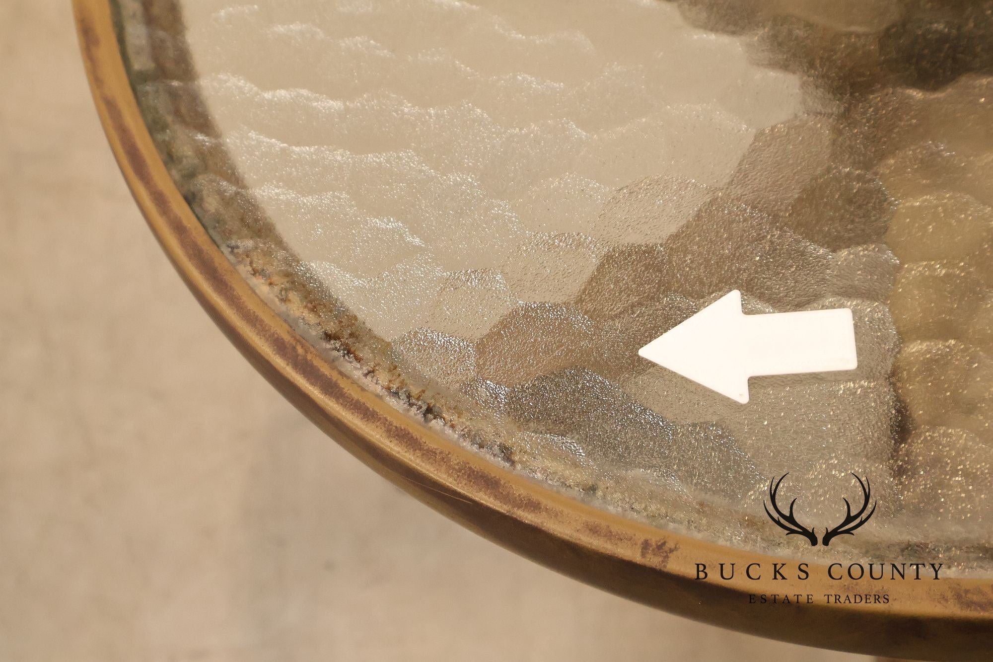 Brown Jordan Pair of Outdoor Round Glass Top Side Tables