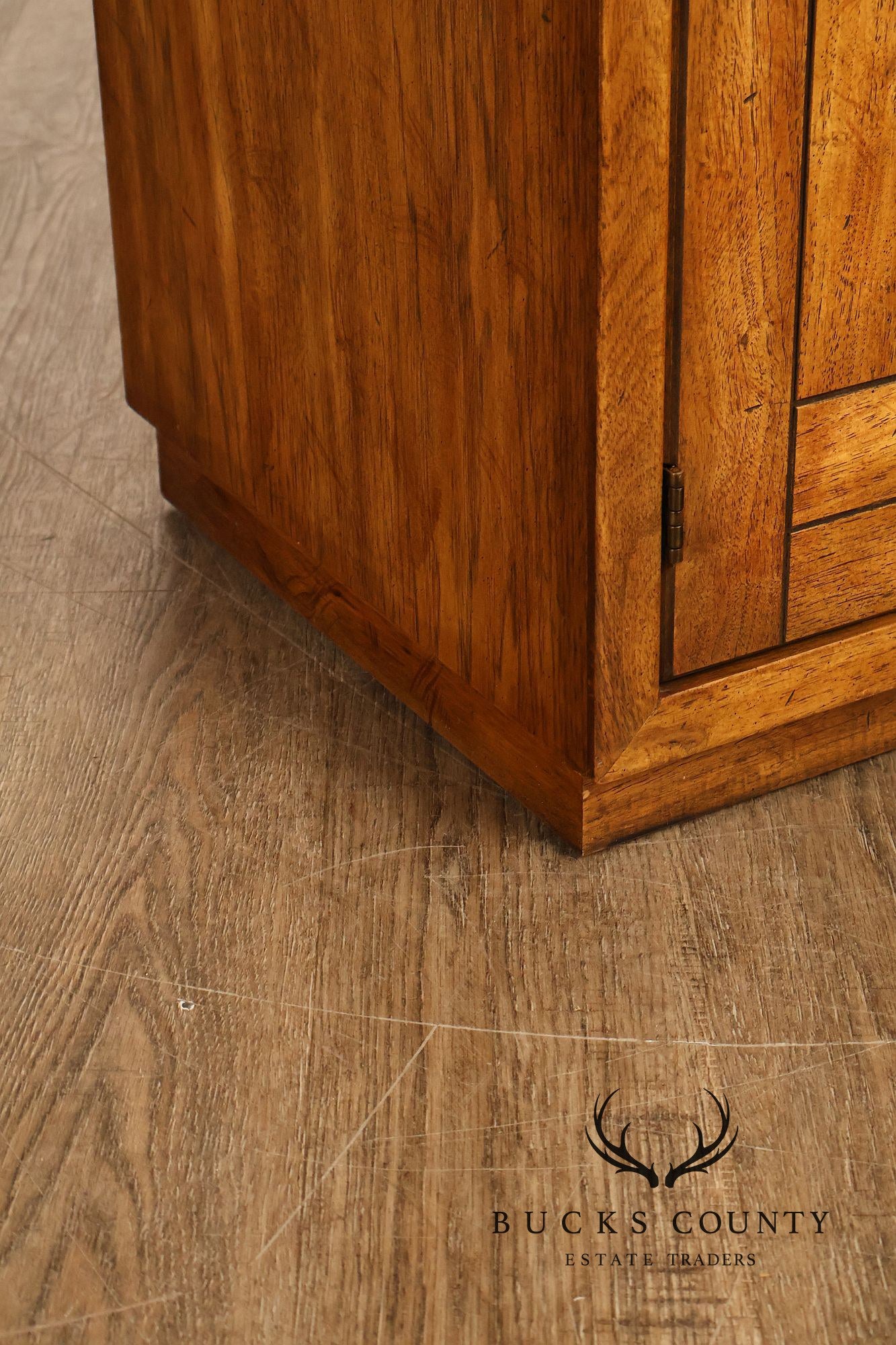 Drexel 'Woodbriar' Campaign Style Pair of Nightstands